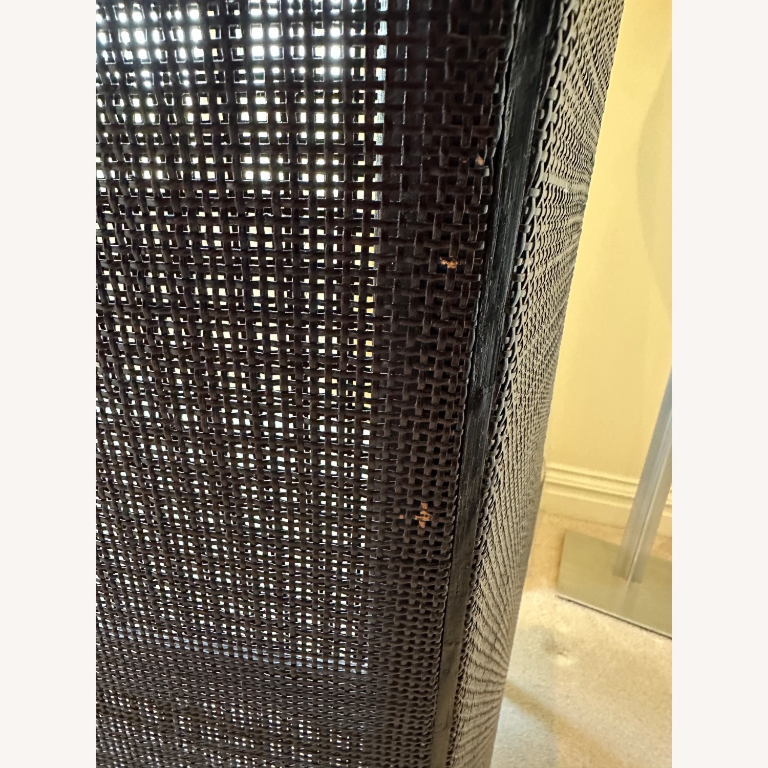 Barbara Barry Caned Rattan Chairs & Ottoman Set - image-6