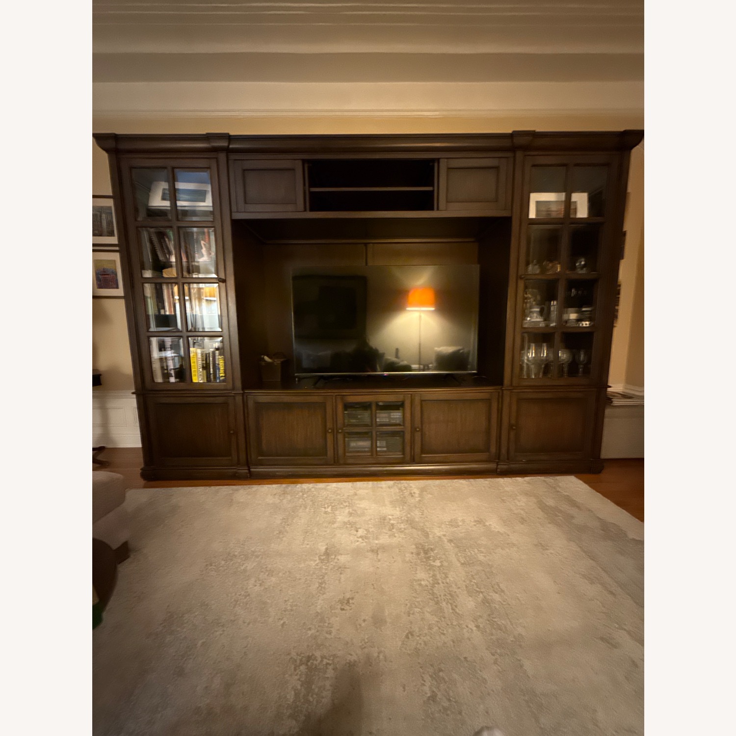 Bernhardt Wood Wall Unit Media and Collectibles  - image-0