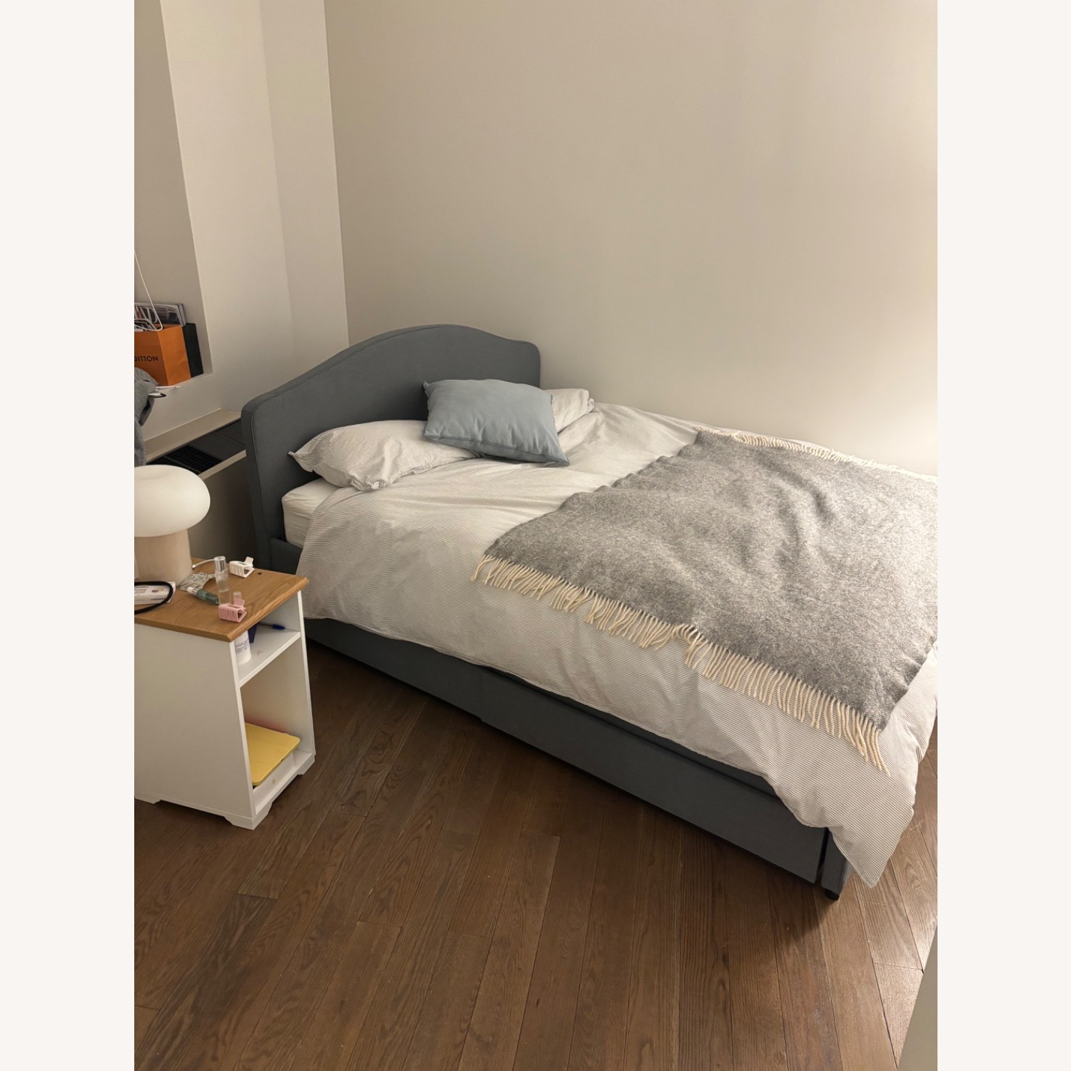 IKEA Blue/Grey Queen Bed  - image-1