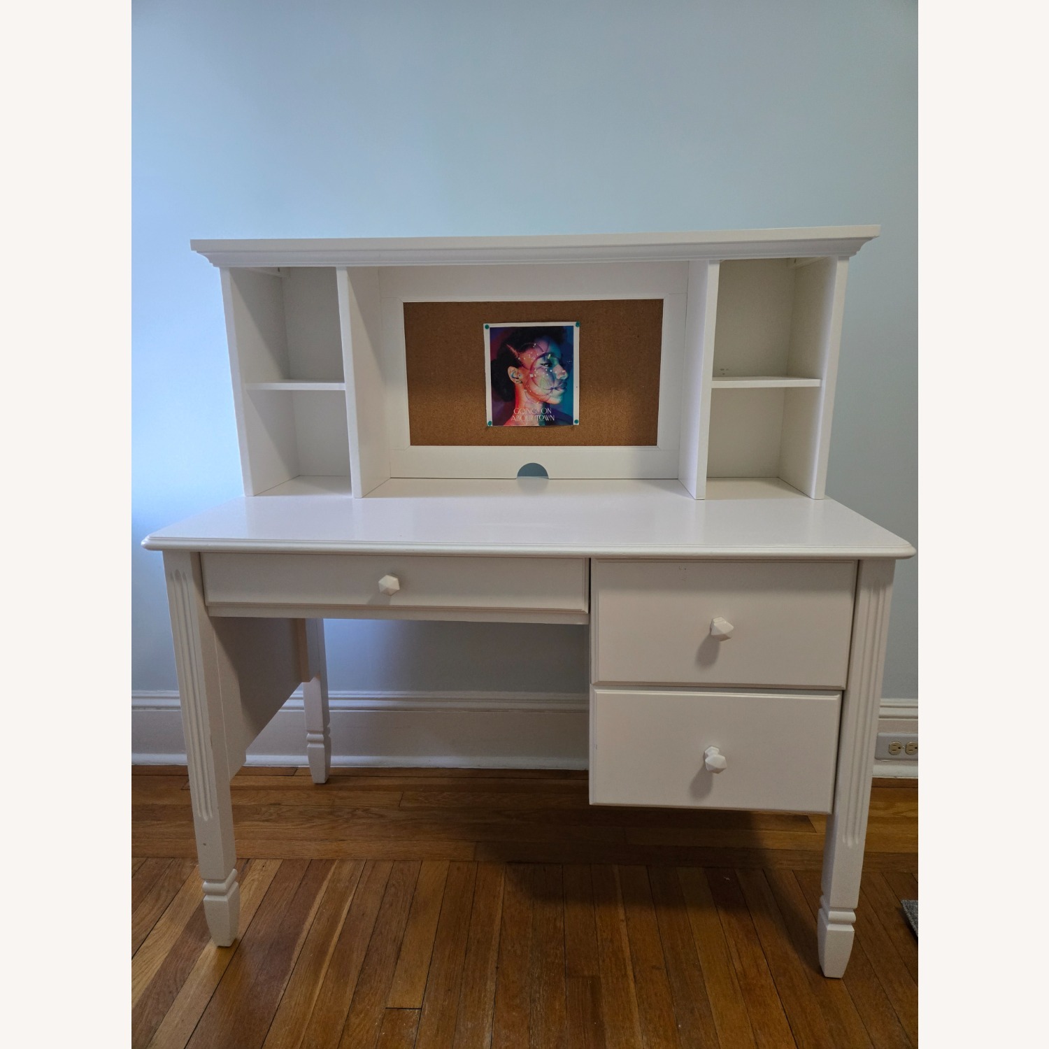 PBK Madeline Storage Desk & Hutch - image-5