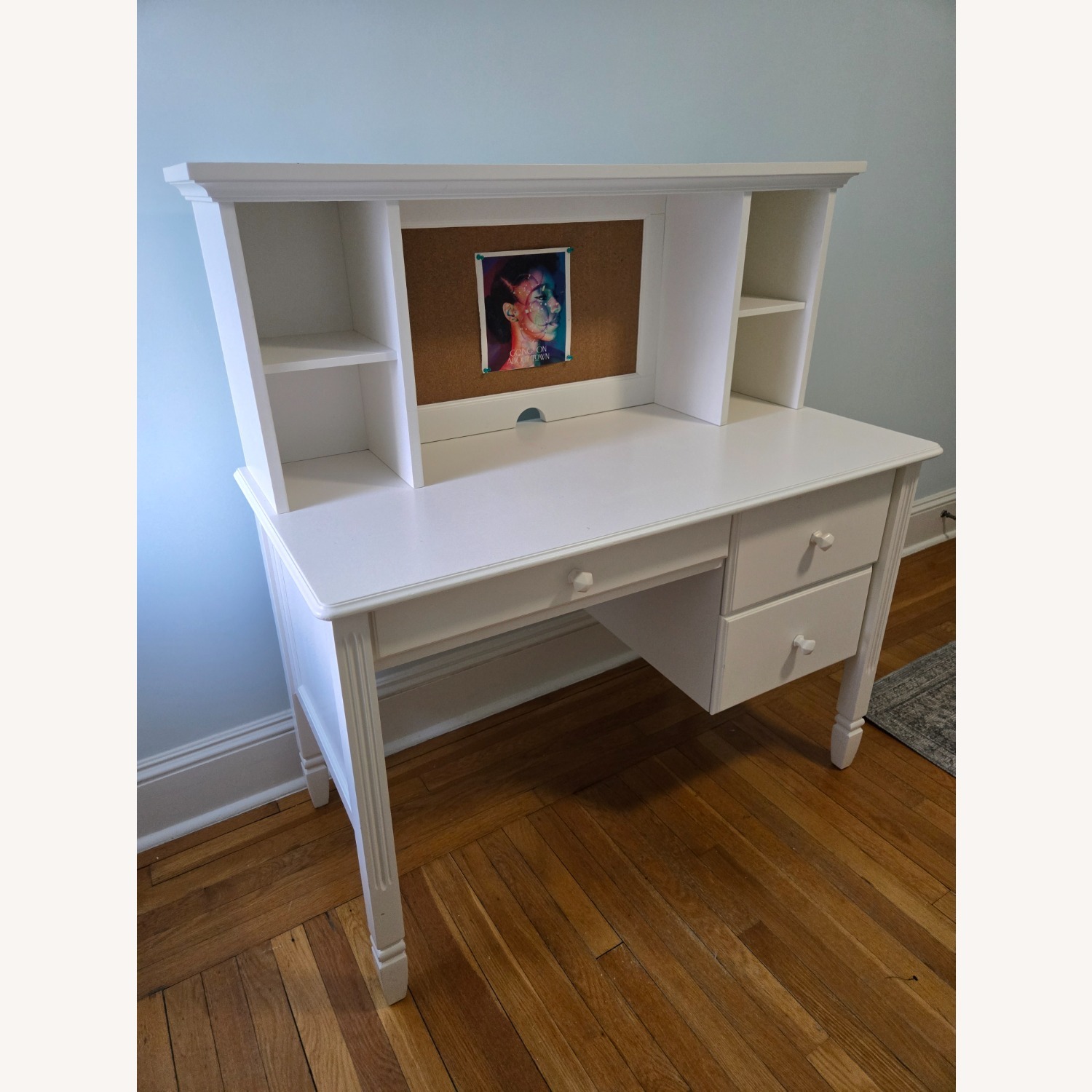 PBK Madeline Storage Desk & Hutch - image-3