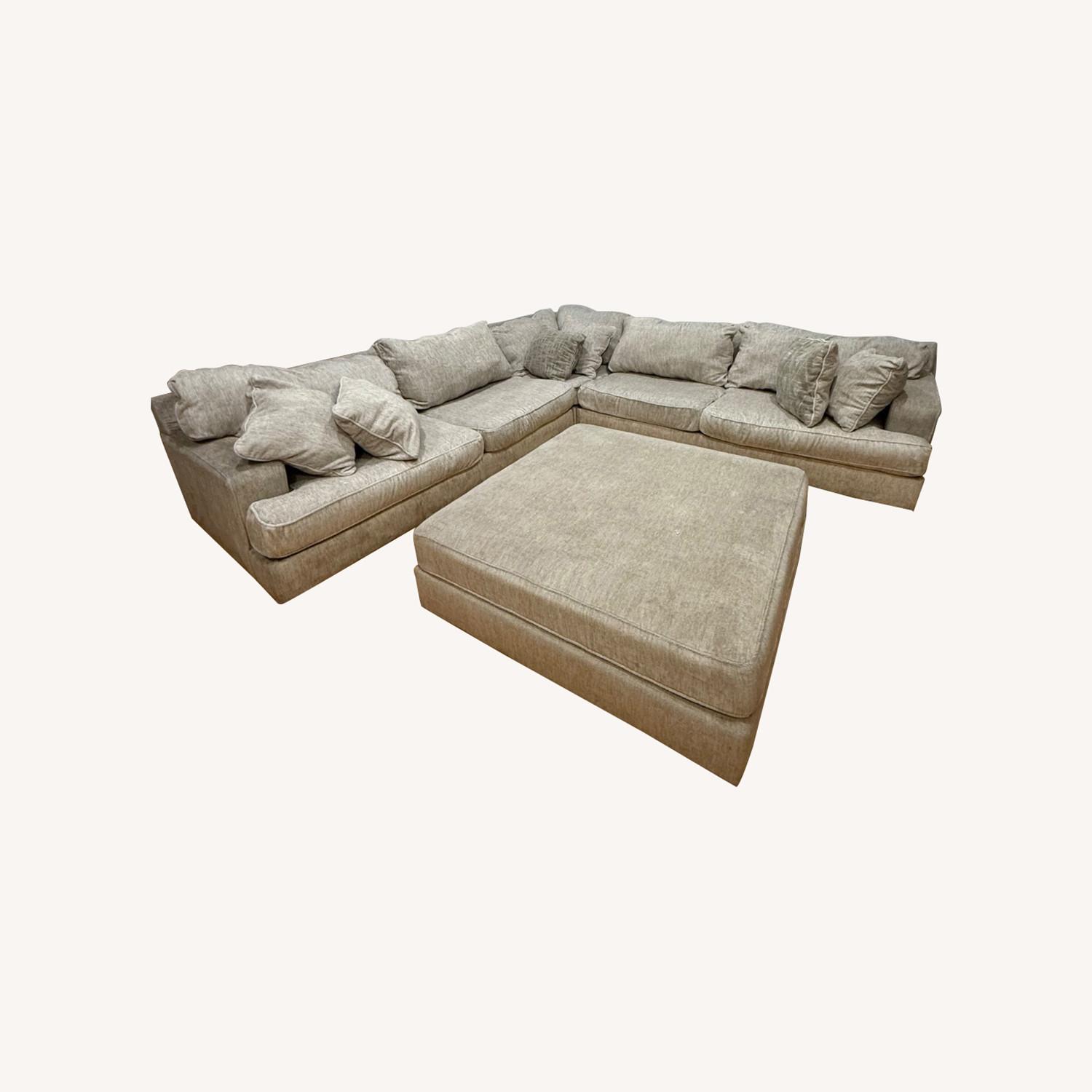 Large Sectional with Ottoman - image-0