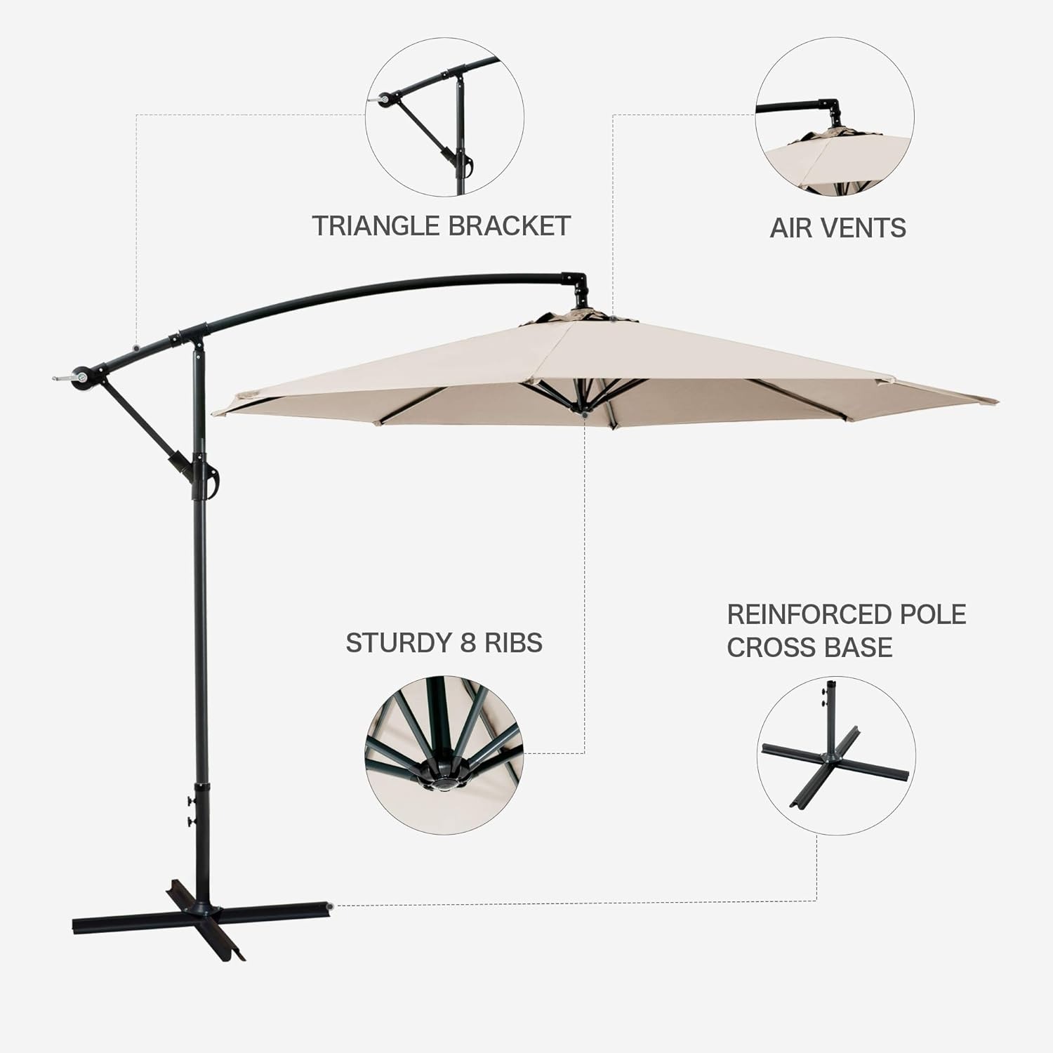 10 FT Patio Umbrella - image-2