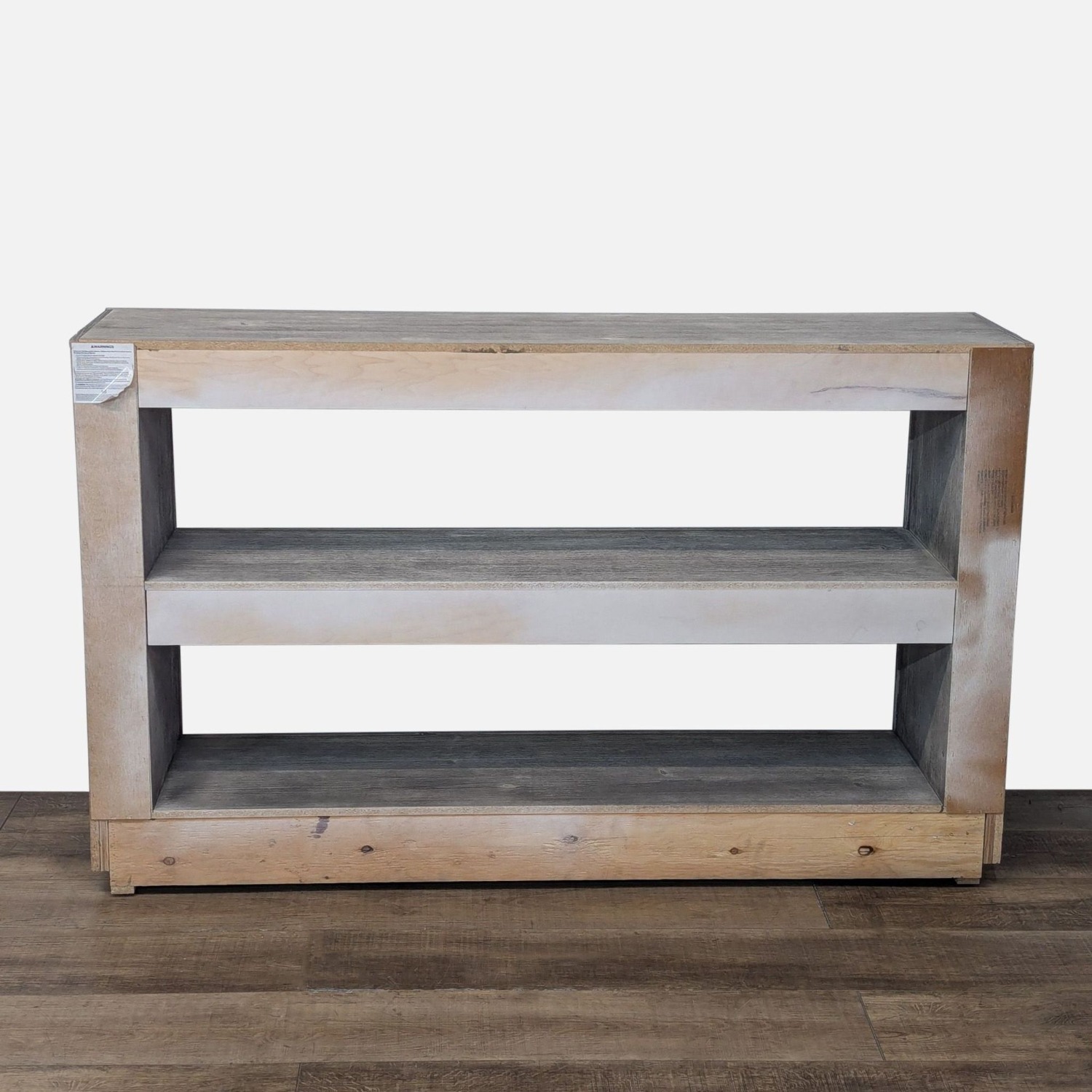 Living Spaces Gray Washed Wood Console Table - image-4