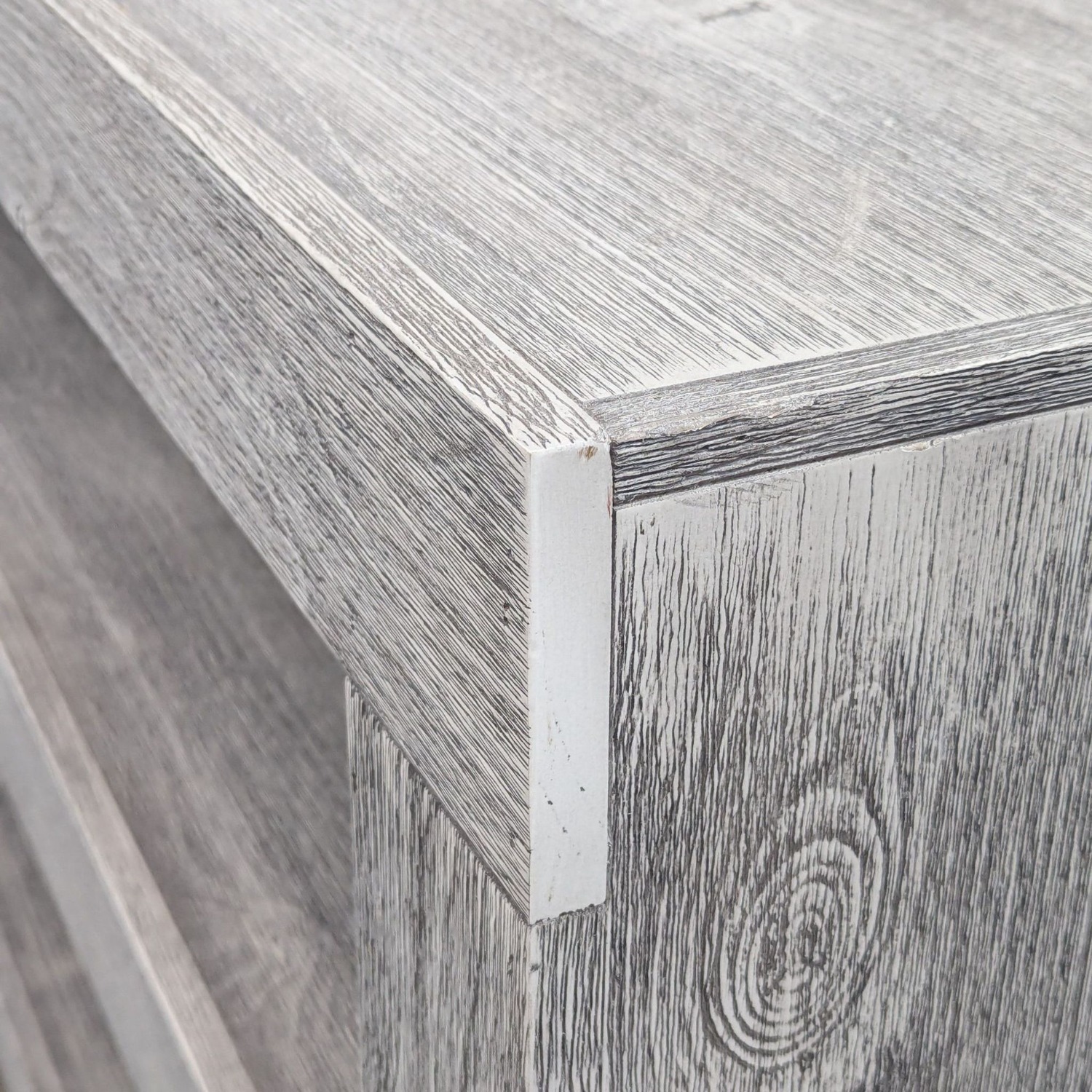 Living Spaces Gray Washed Wood Console Table - image-6