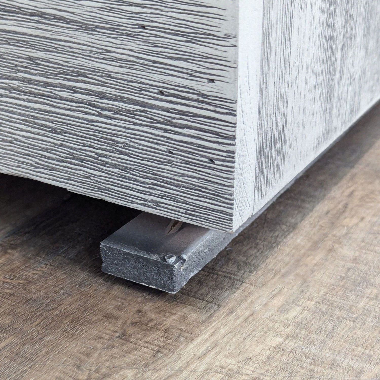 Living Spaces Gray Washed Wood Console Table - image-8