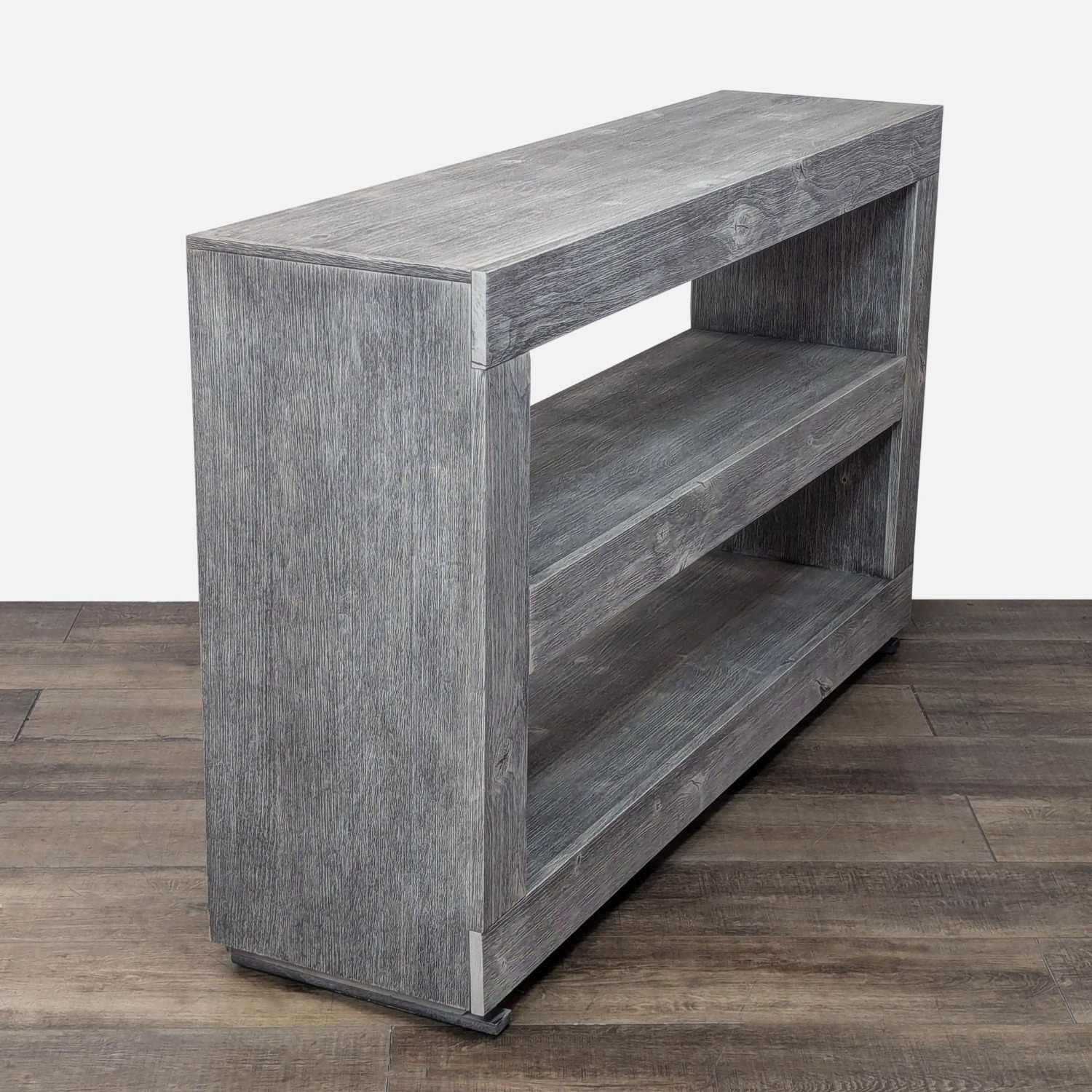 Living Spaces Gray Washed Wood Console Table - image-2