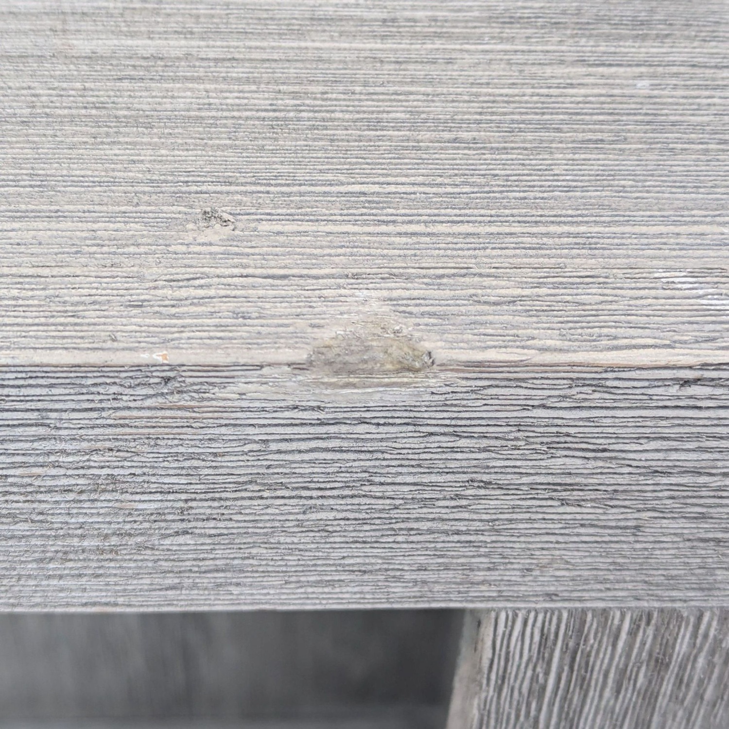 Living Spaces Gray Washed End Table - image-7