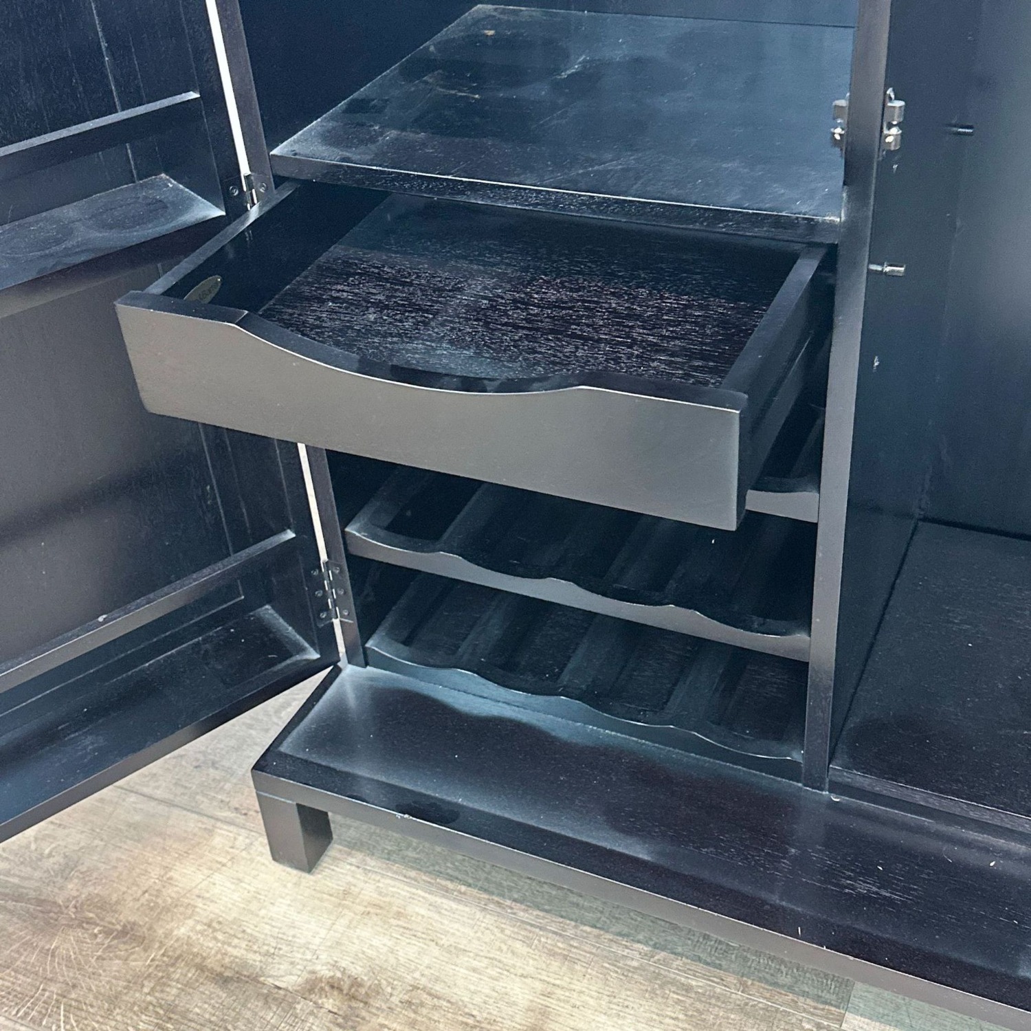 Crate & Barrel Kenton Bar Cabinet - image-7