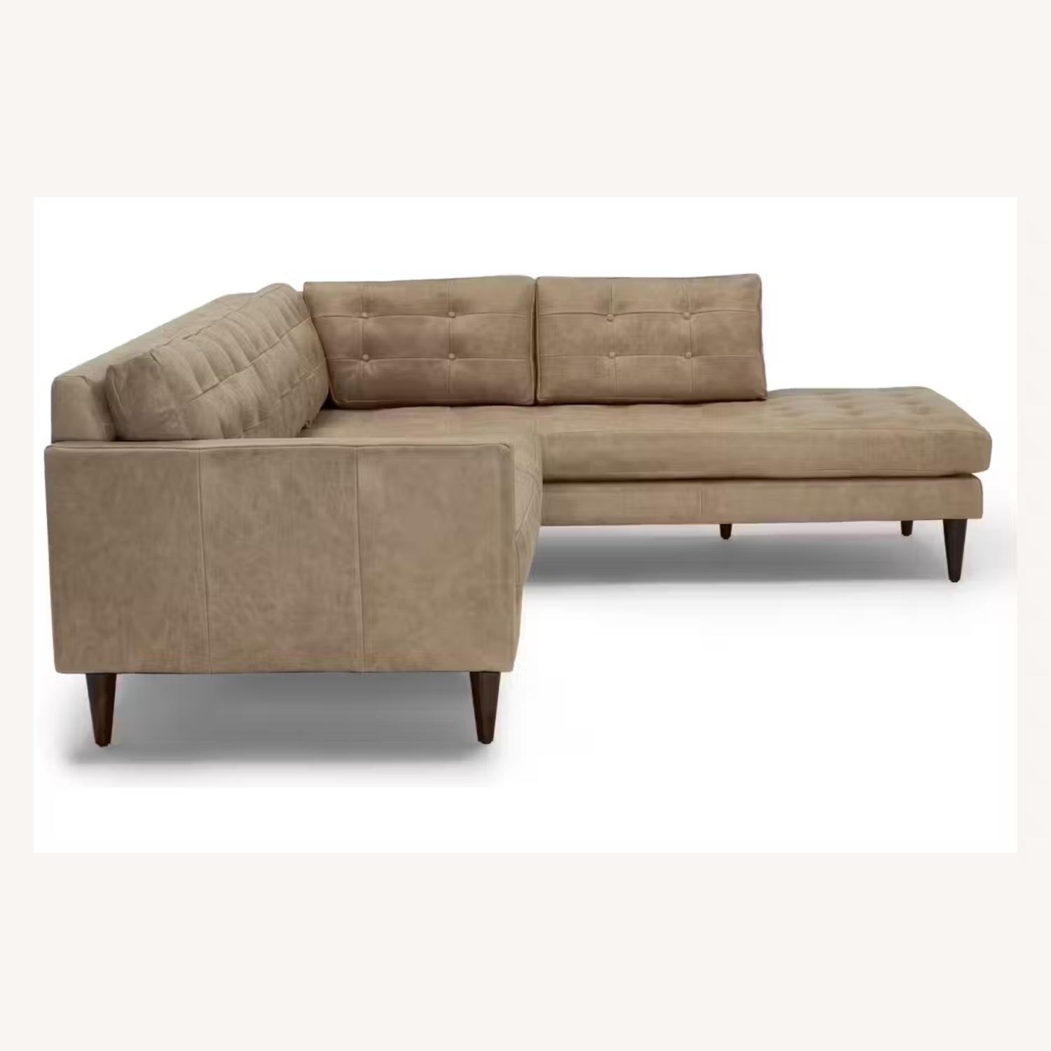 Joybird Eliot Leather Sectional with Bumper - image-4