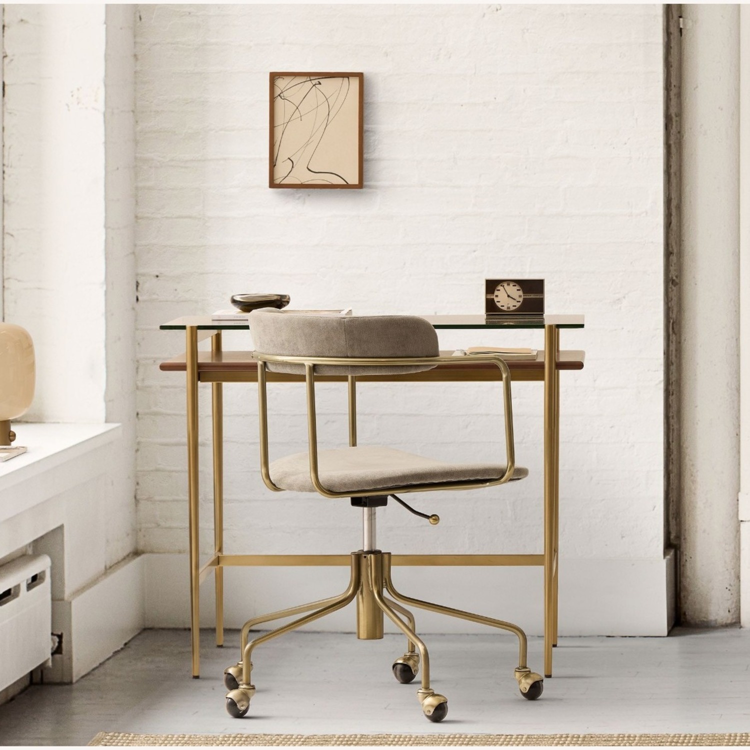 West Elm Mid-Century Art Display Mini Desk (36") - image-1