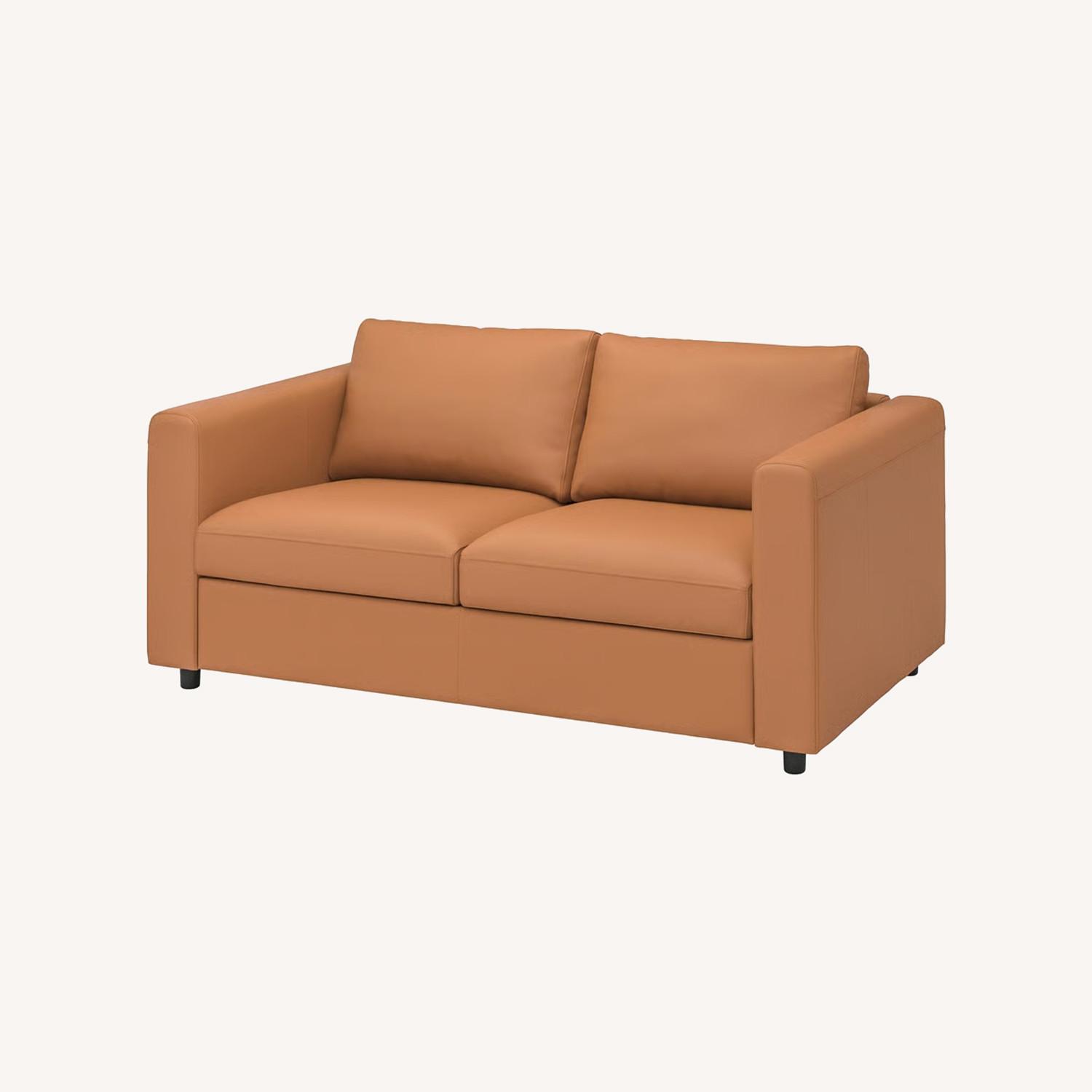 IKEA Finnala Leather Loveseat - image-0