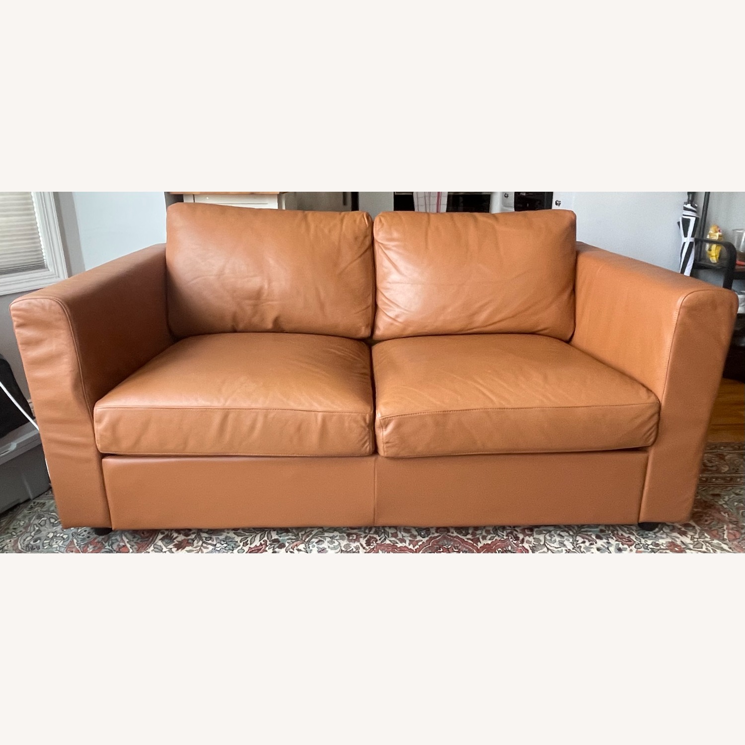 IKEA Finnala Leather Loveseat - image-1