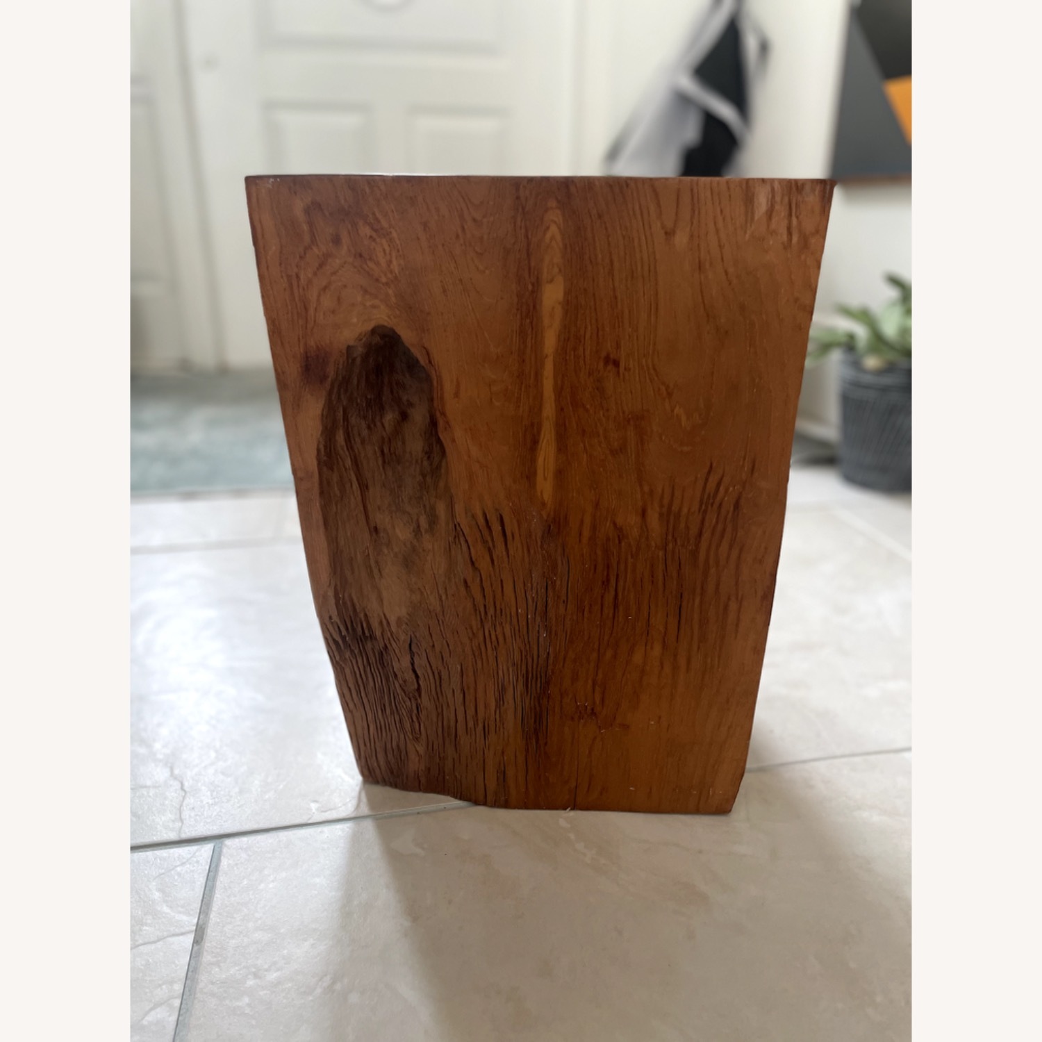 EQ3 Solid Teak Stool - image-3