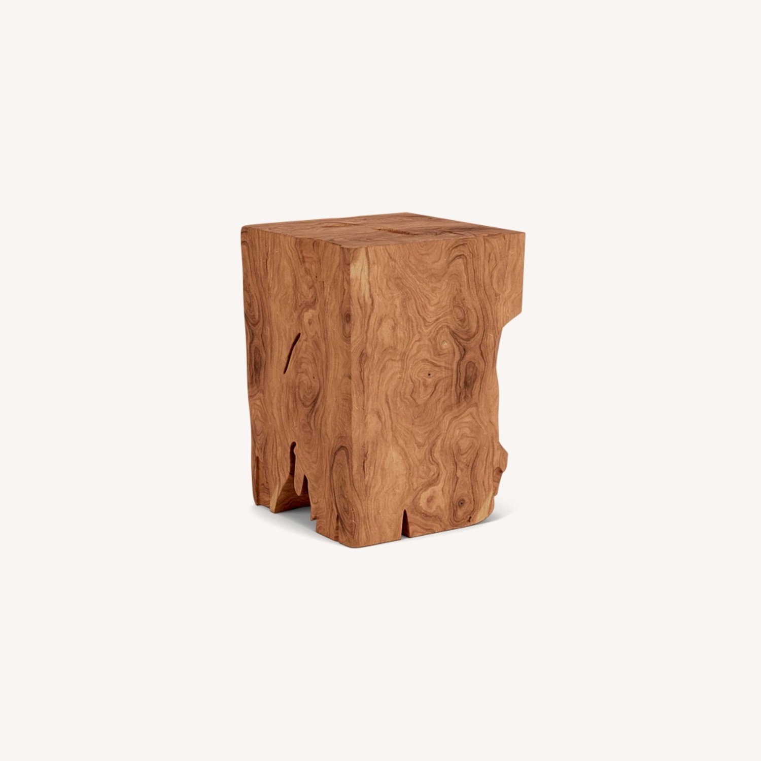 EQ3 Solid Teak Stool - image-7