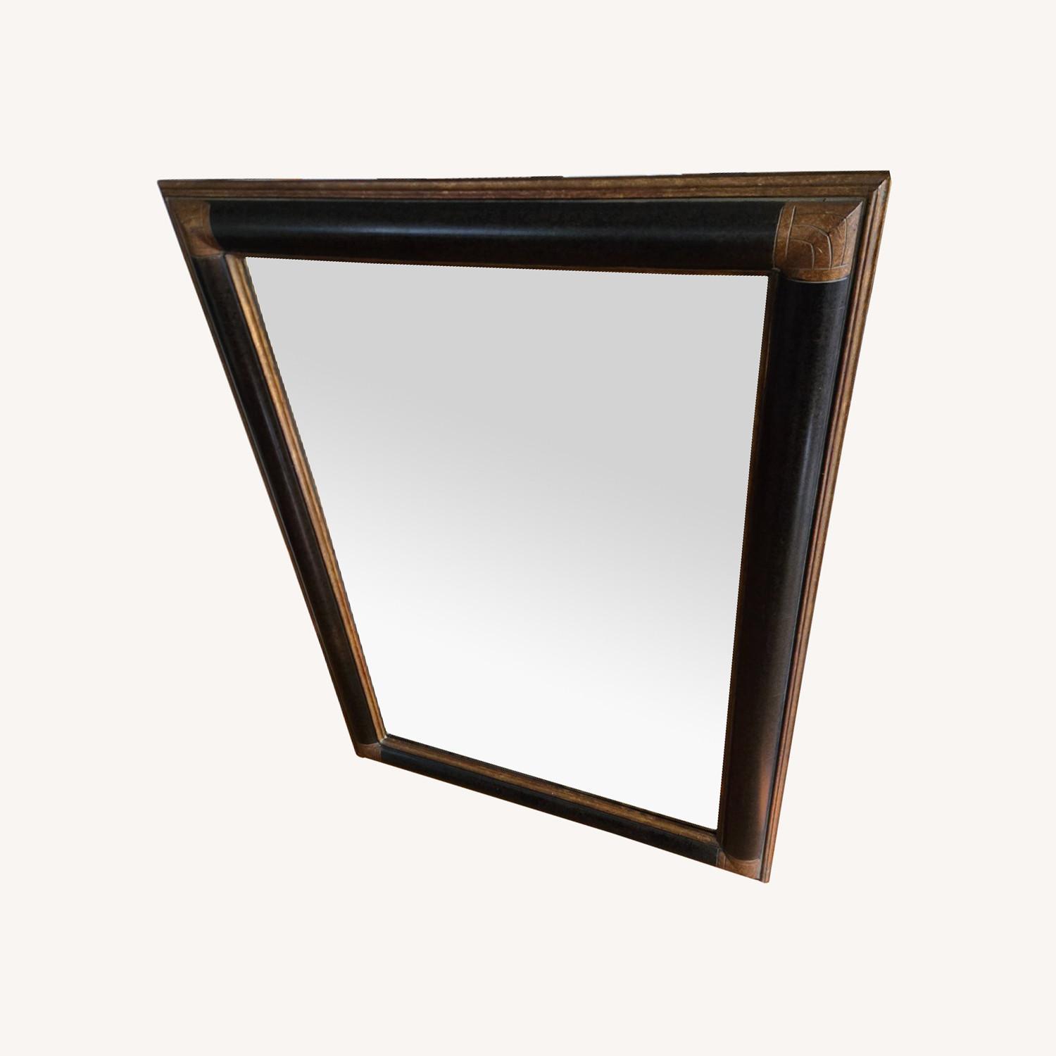 Vintage Two Tone Brown Floor Mirror - image-0