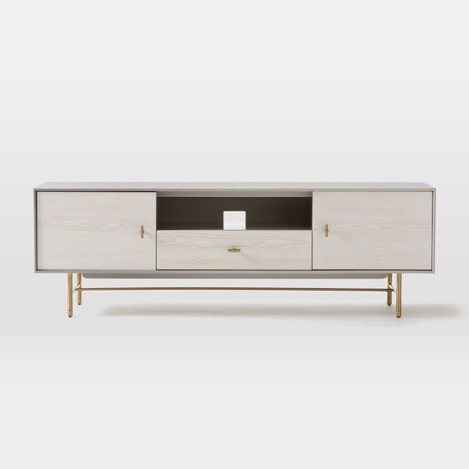West Elm Modernist Wood & Lacquer Media Console - image-3
