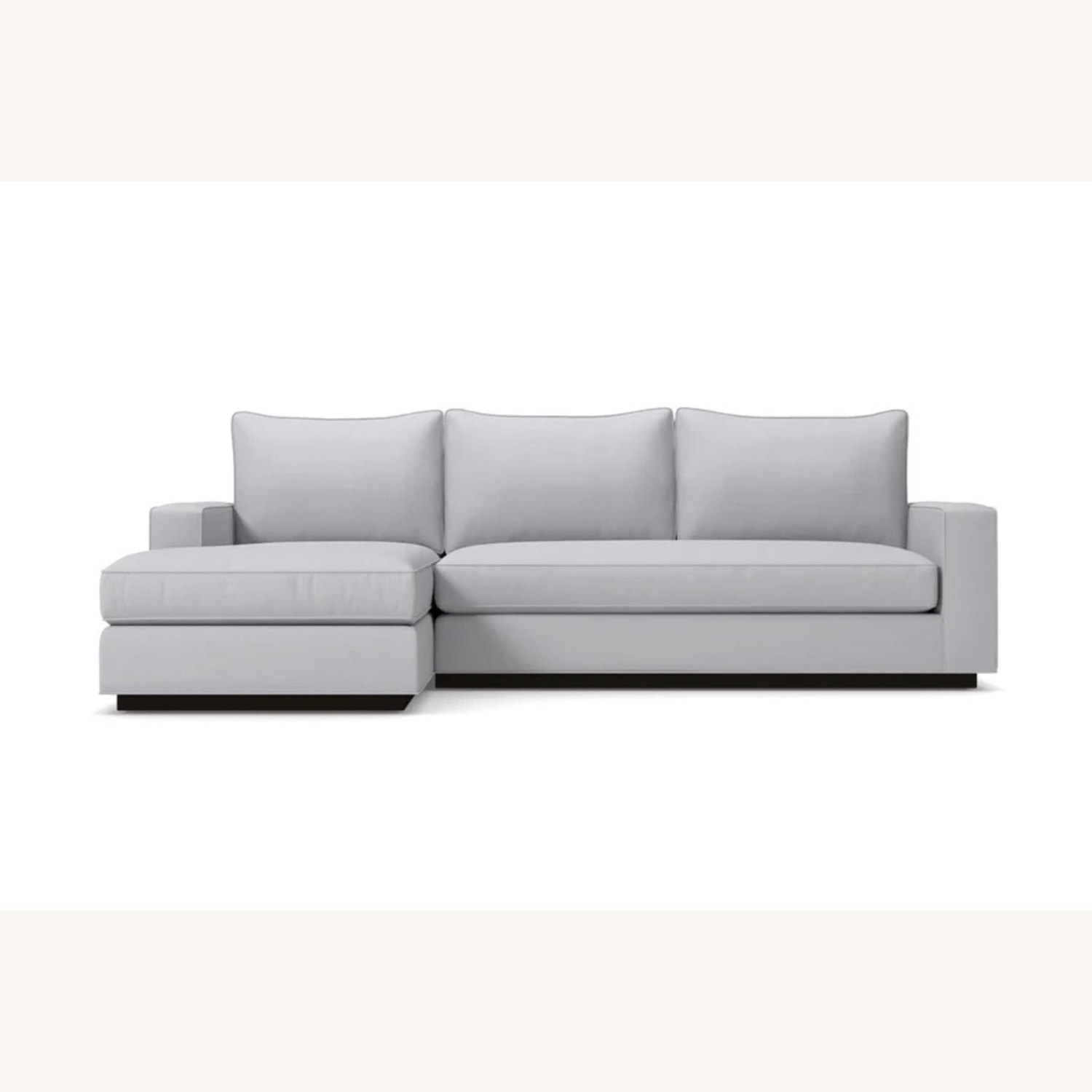 Apt 2B Gray Sleeper Sectional Memory Foam Mattress - image-0