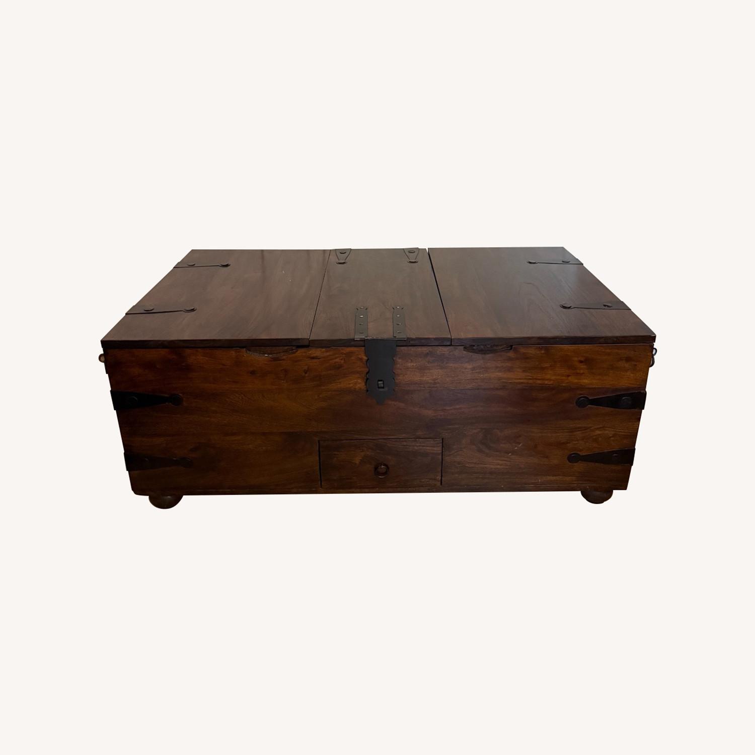 Brown Storage Trunk - image-0