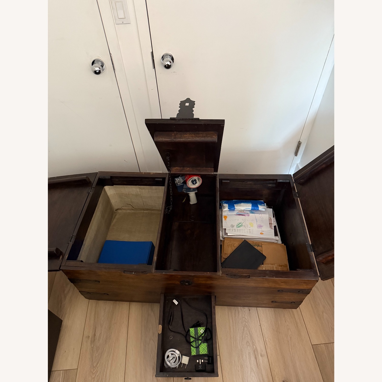 Brown Storage Trunk - image-3