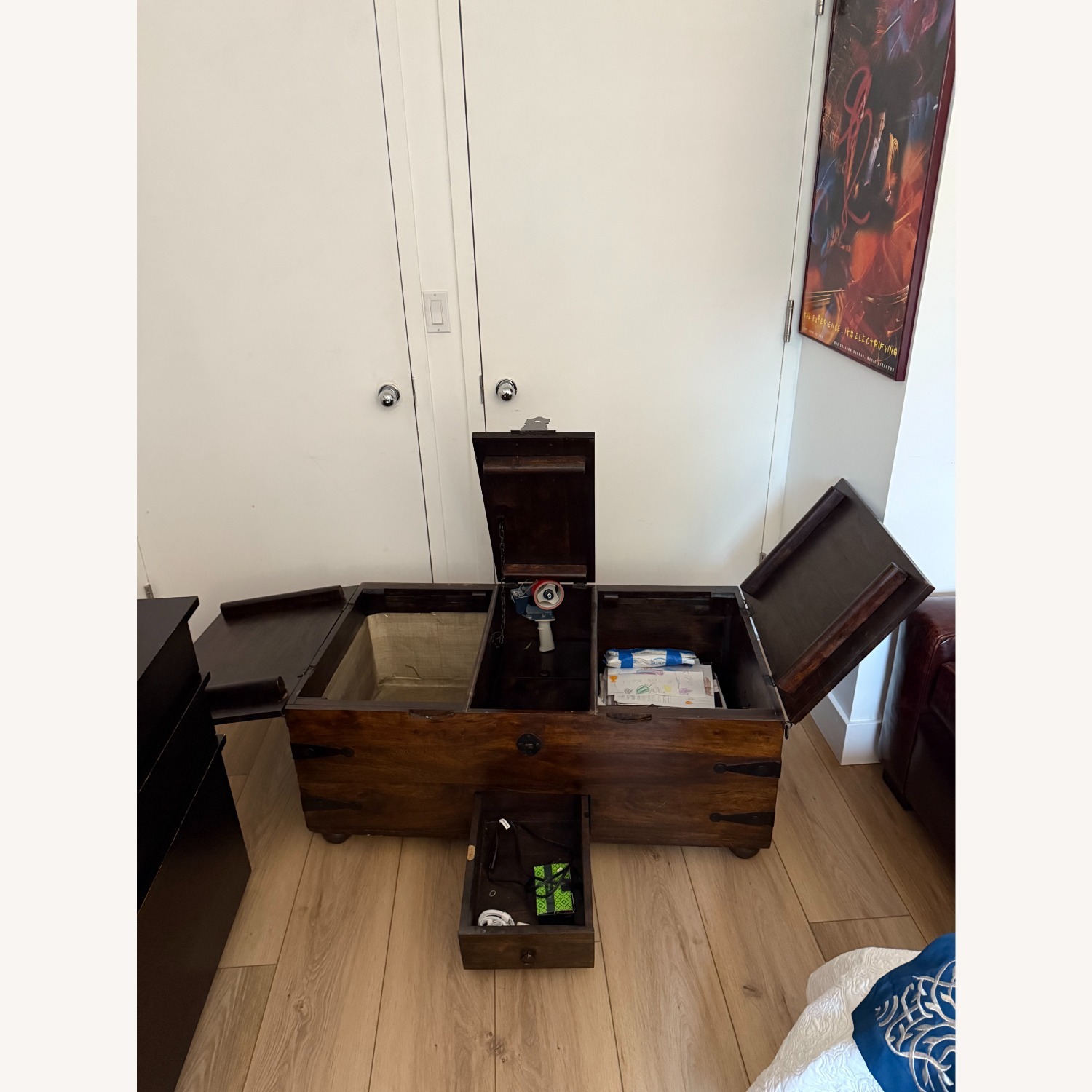 Brown Storage Trunk - image-2