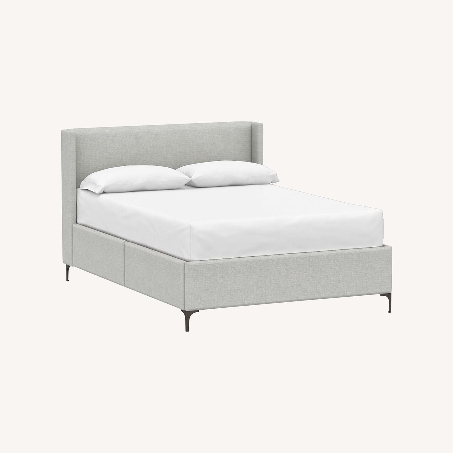 Pottery Barn Upholstered Storage Platform Bed - image-0