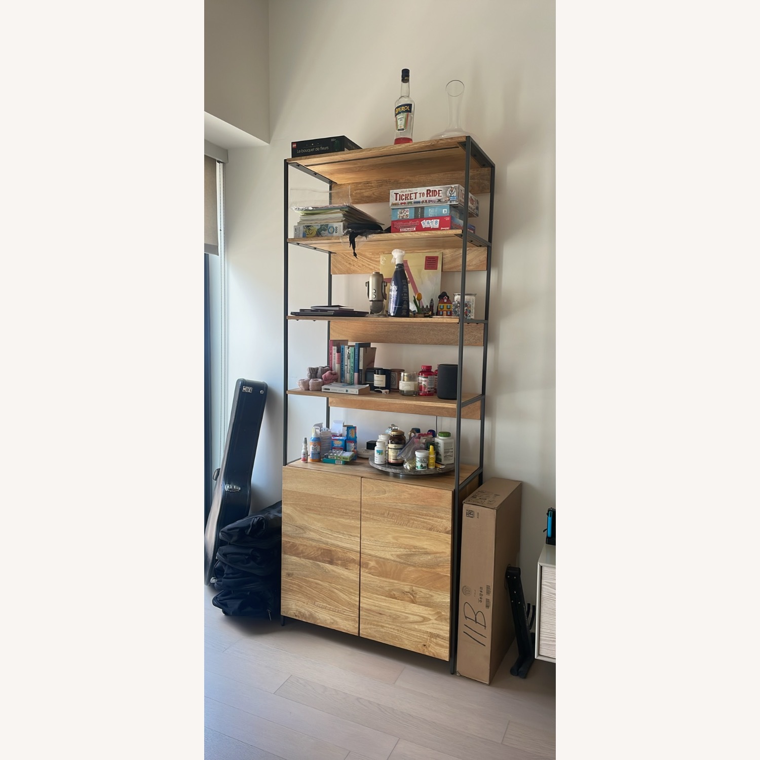 West Elm Industrial Modular Open & Closed Storage - image-3