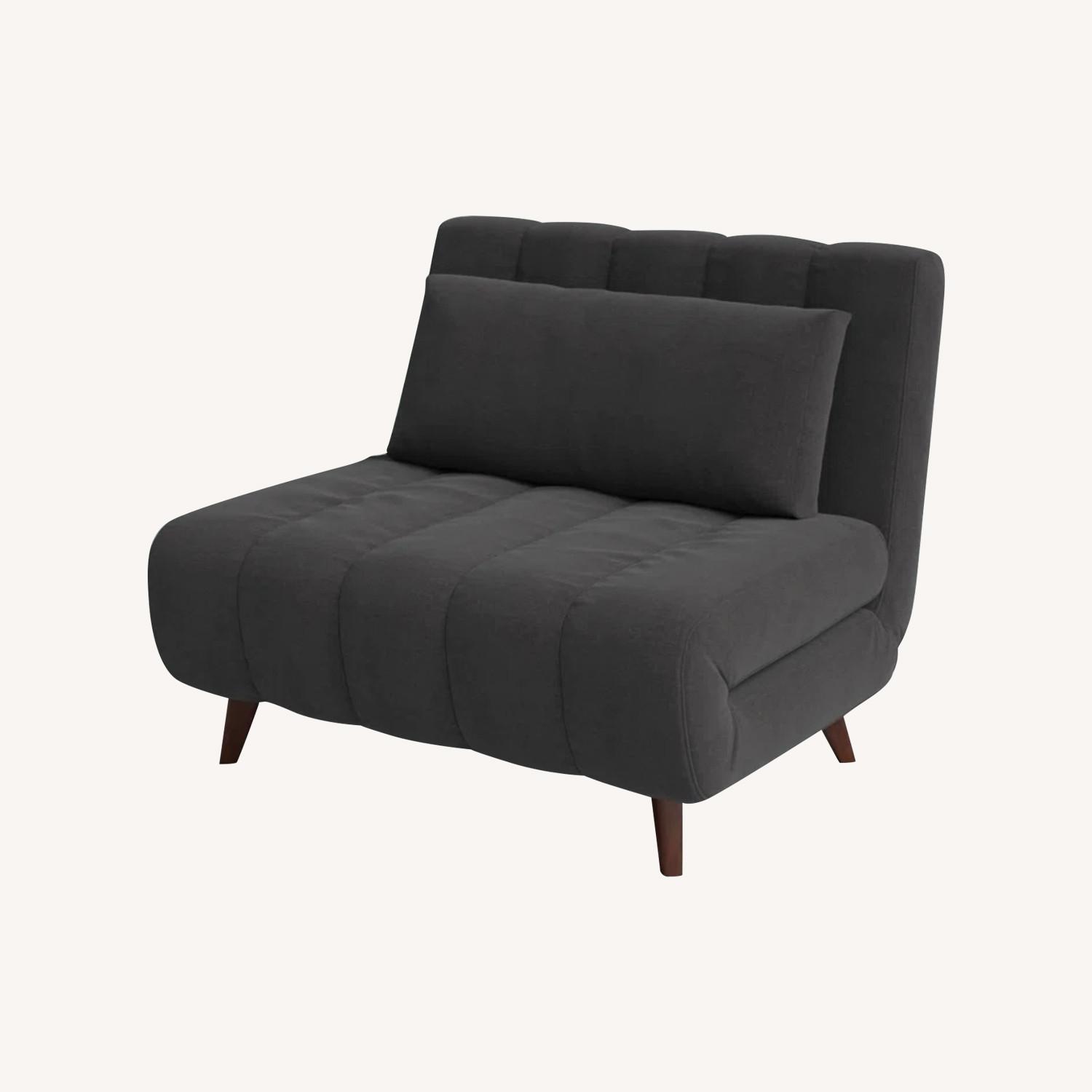 Jazariah Upholstered Pillow Back Convertible Chair - image-0