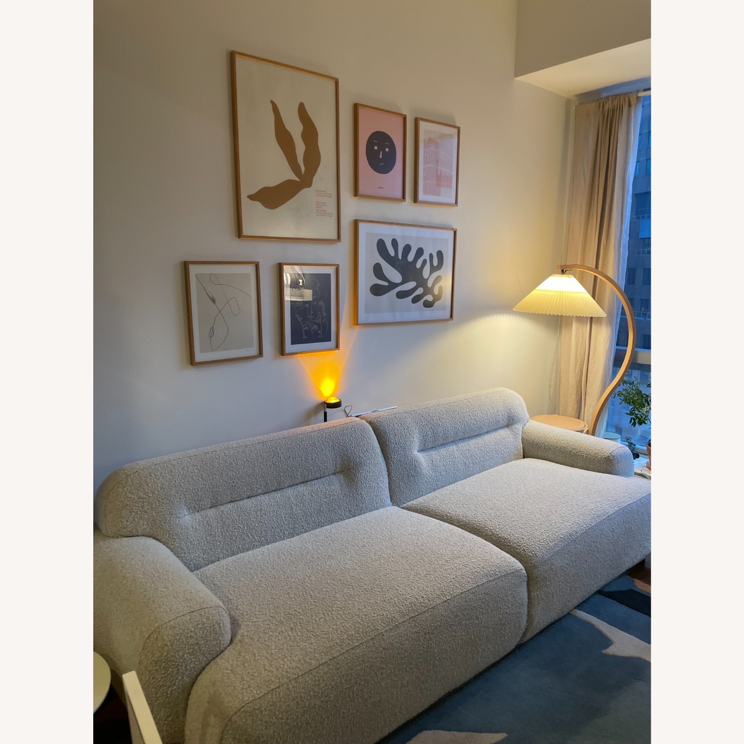 CB2 Boucle Logan Sofa - image-1