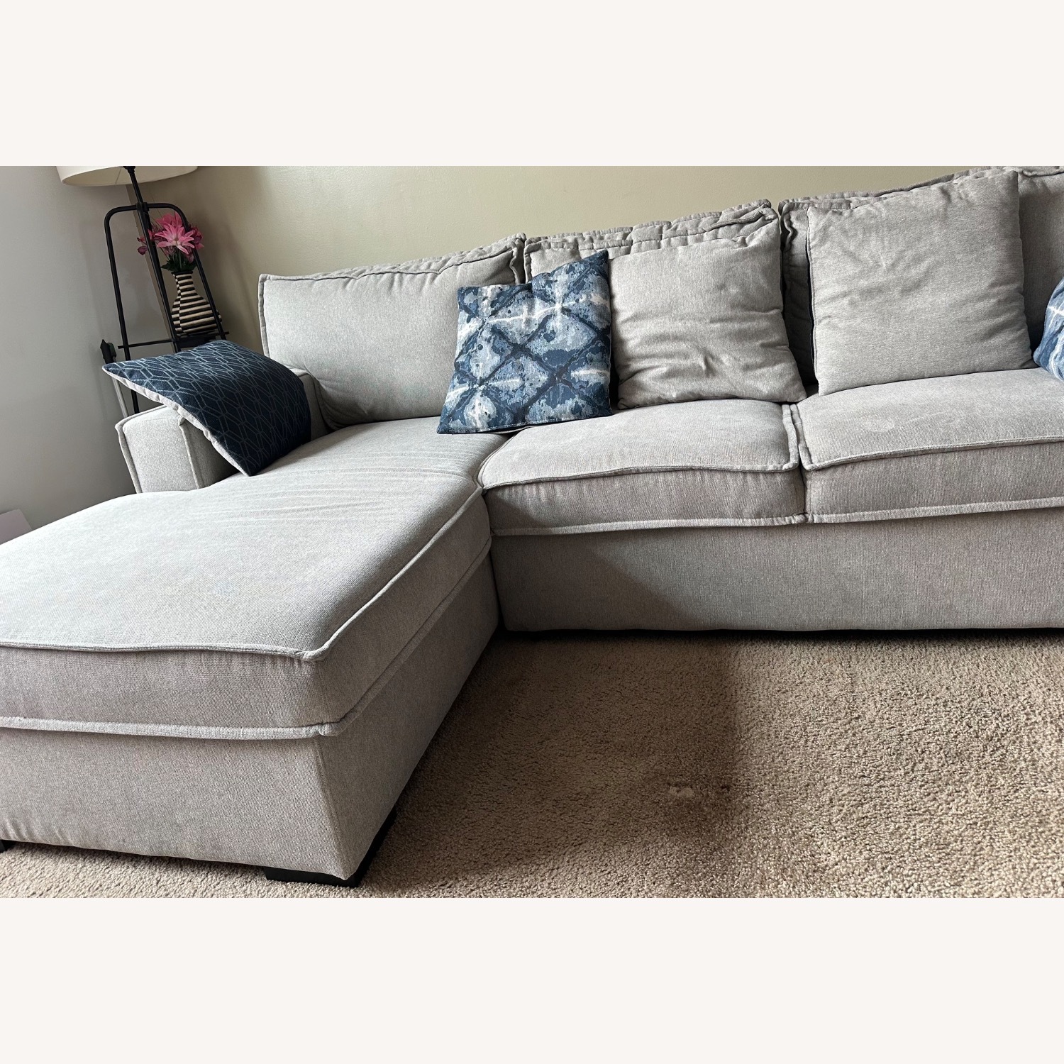 Playscape Gray Right Arm Facing Sectional - image-6