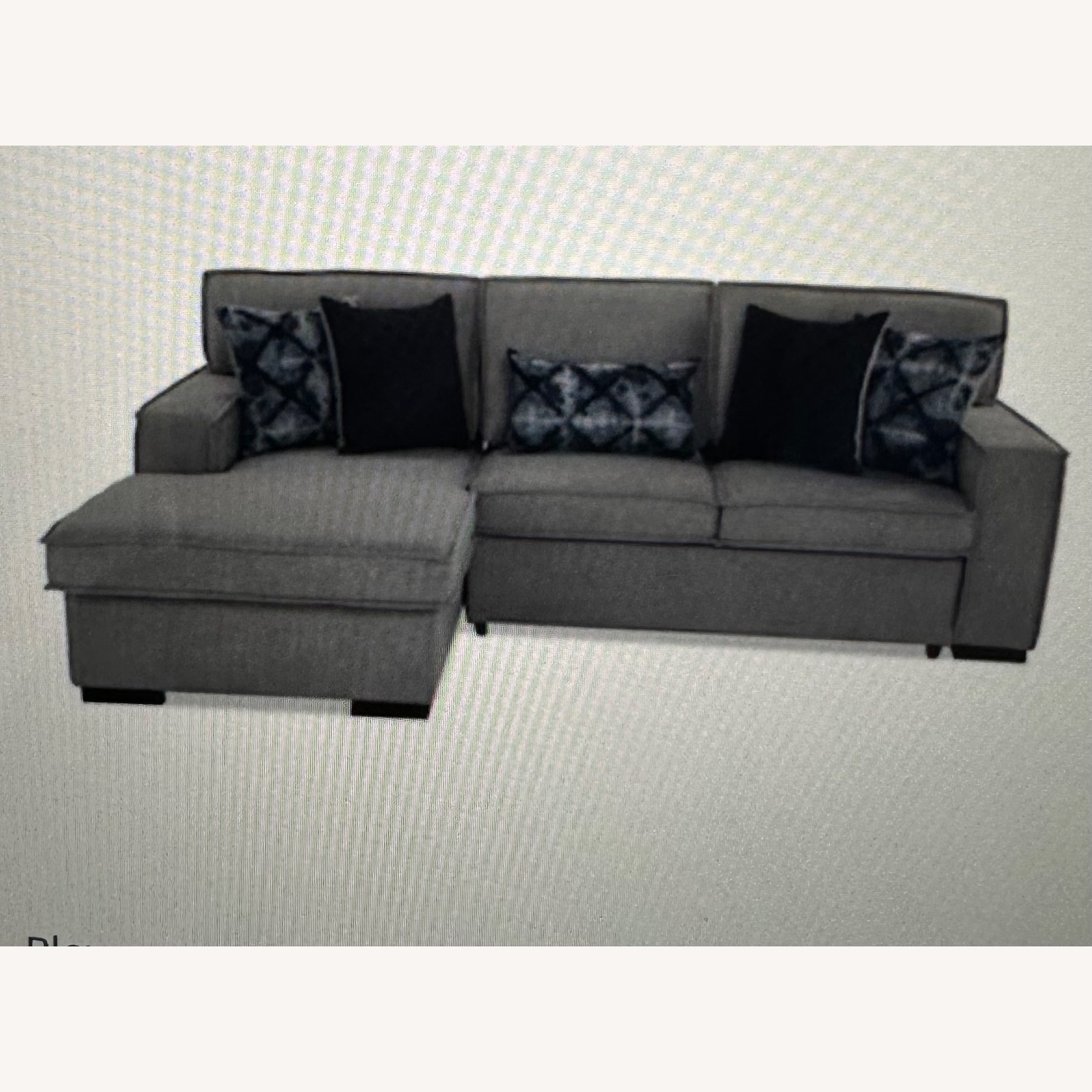 Playscape Gray Right Arm Facing Sectional - image-2