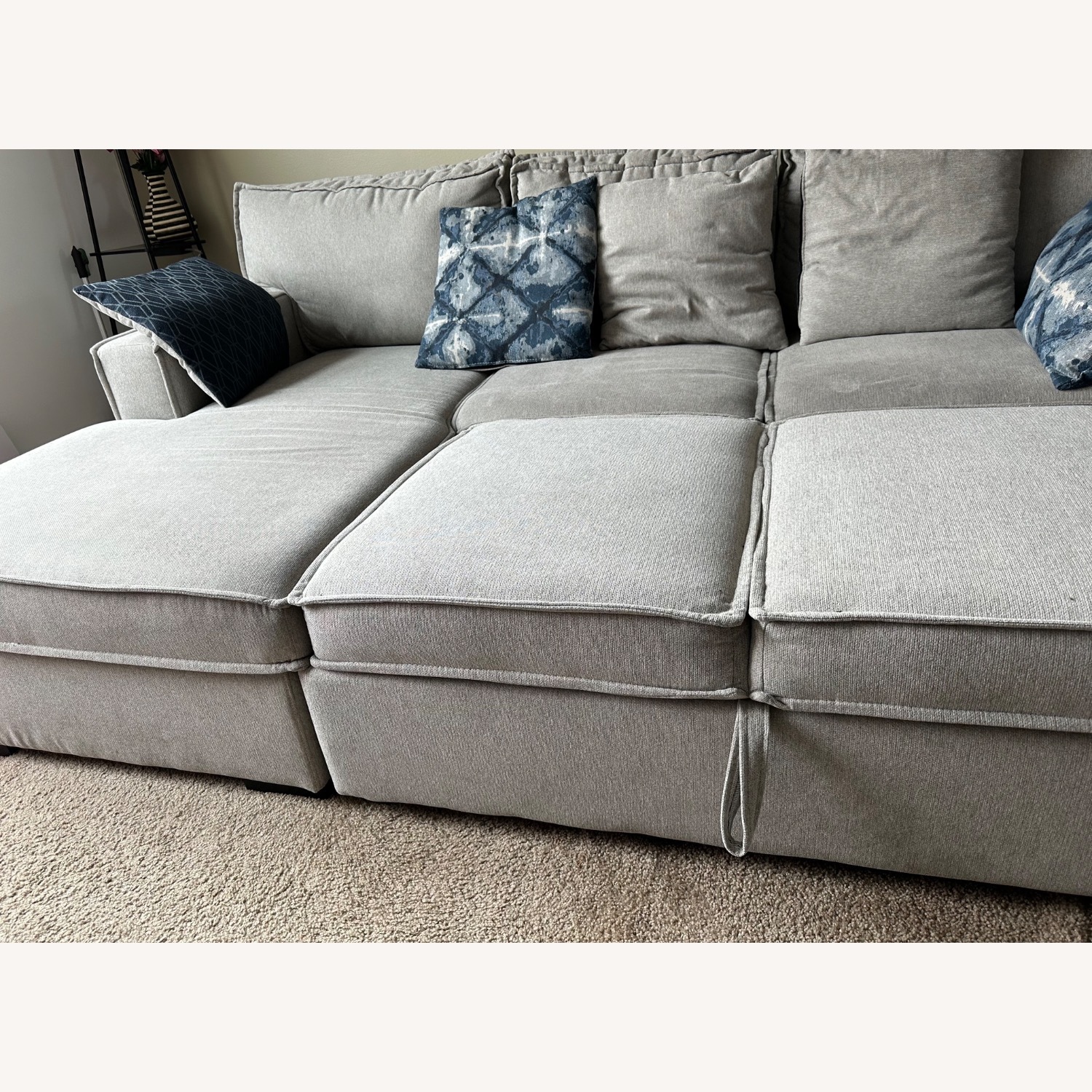 Playscape Gray Right Arm Facing Sectional - image-4