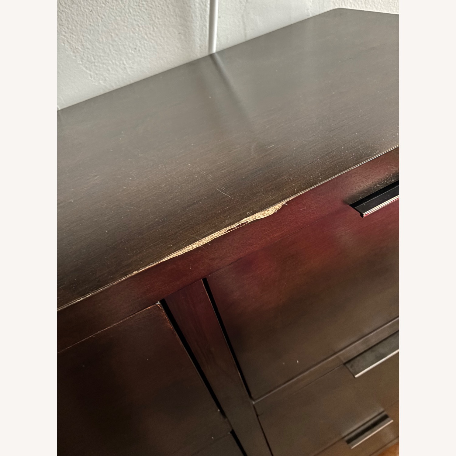 Dark Brown Wood Dresser - image-4