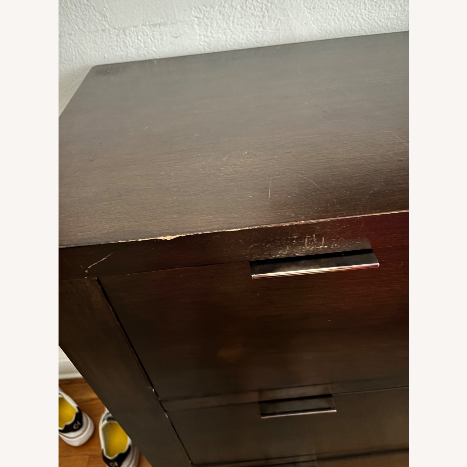 Dark Brown Wood Dresser - image-3