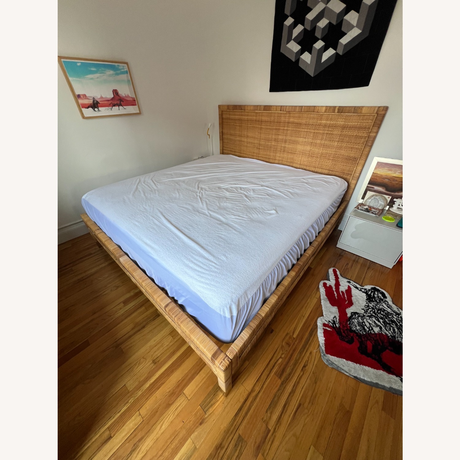 Serena & Lily King Rattan Bed - image-2