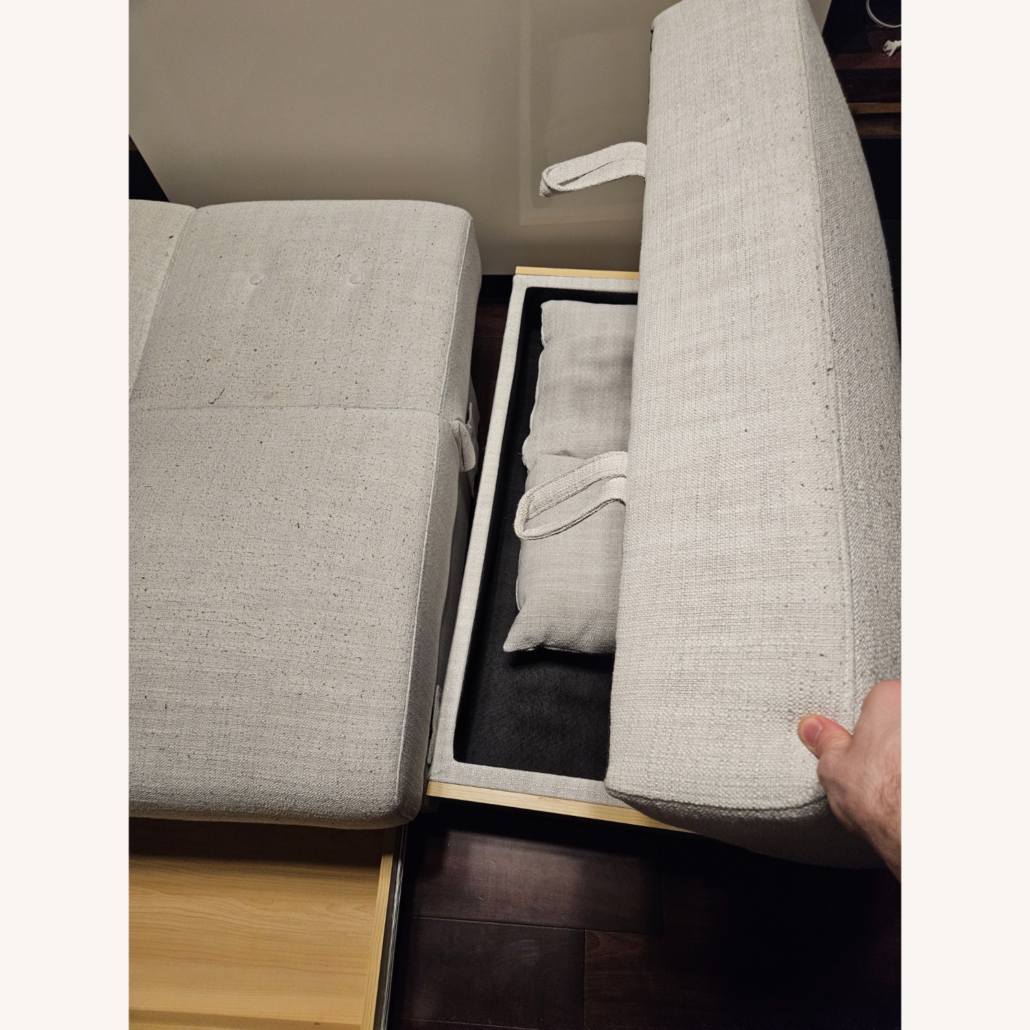 Helsea Upholstered Fold-out Sofa by George Oliver - image-4