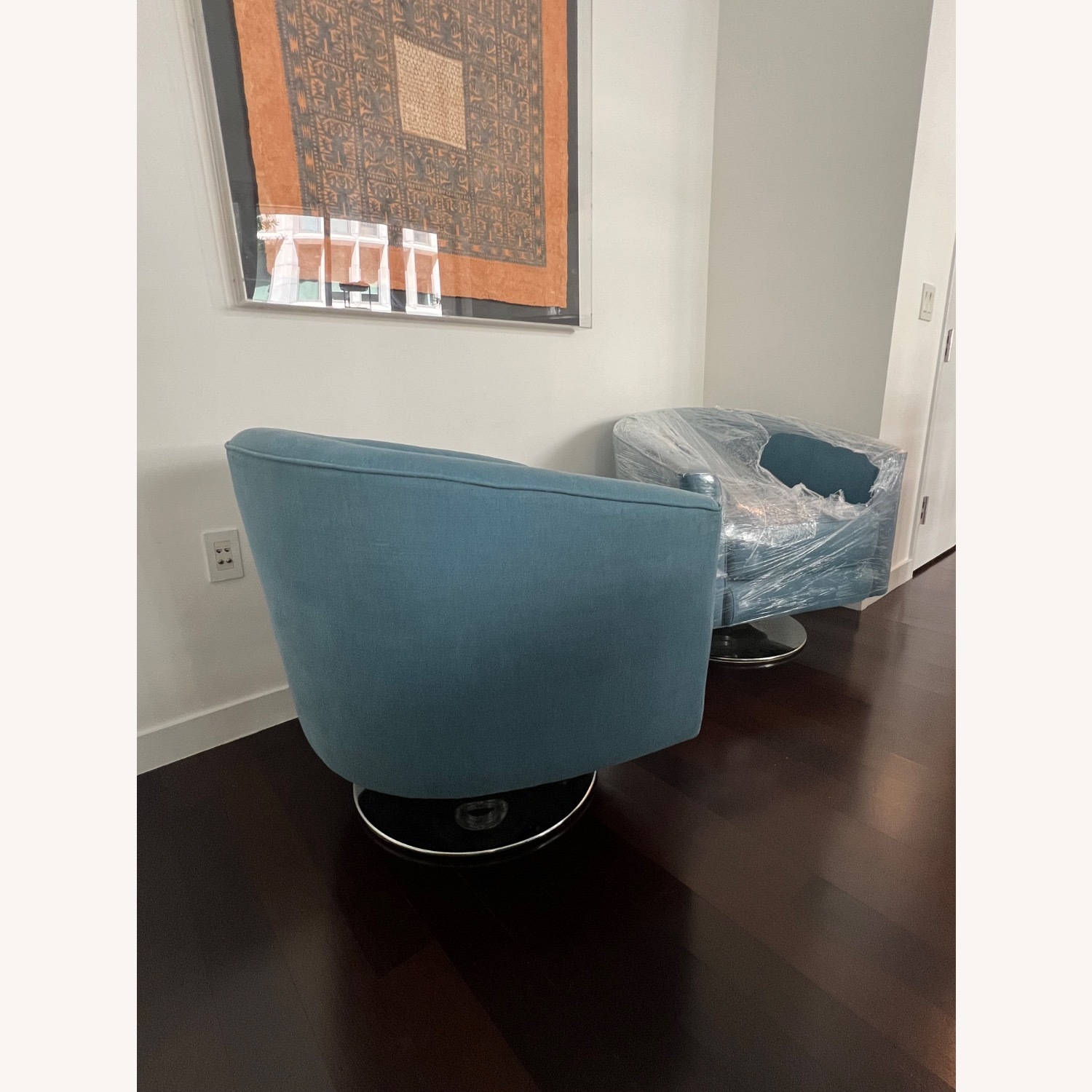 Pair MCM Swivel Chairs - image-2