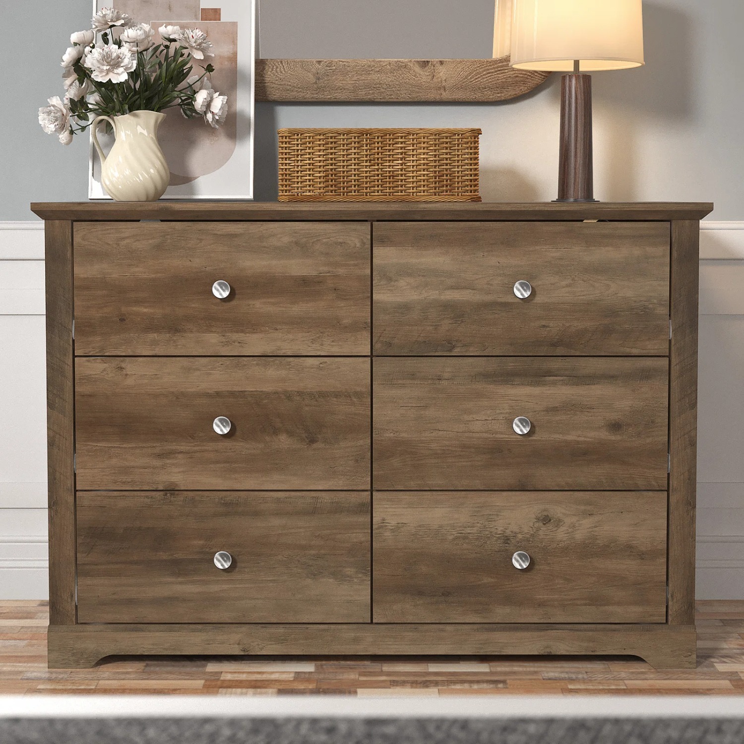 Kepner 6 Drawer 46.3'' W Double Dresser - image-1