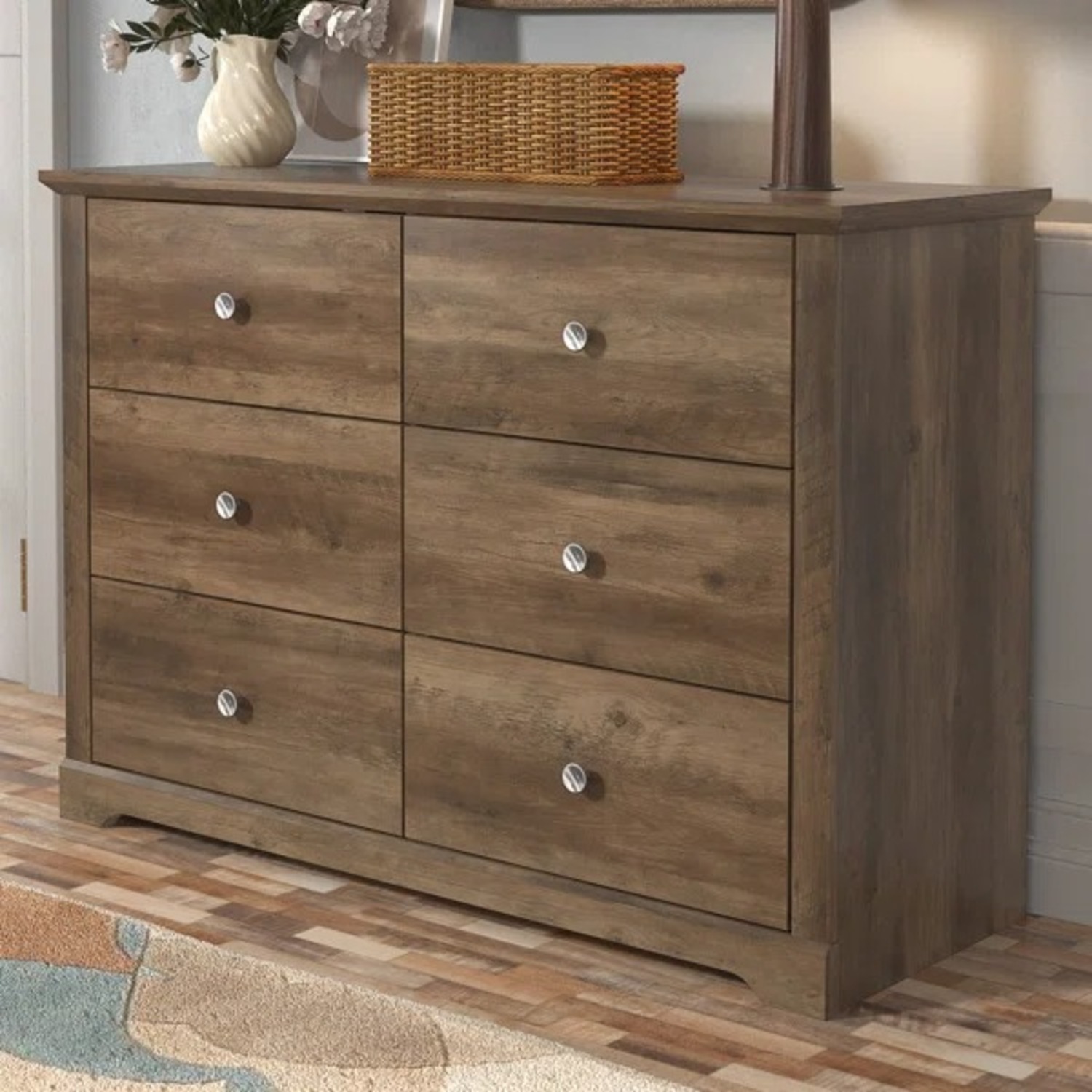 Kepner 6 Drawer 46.3'' W Double Dresser - image-3