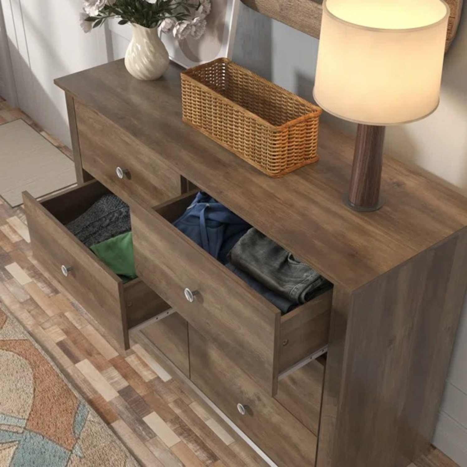 Kepner 6 Drawer 46.3'' W Double Dresser - image-2
