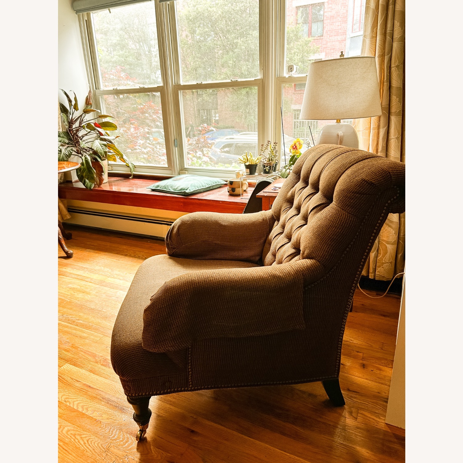 Hancock & Moore Armchair, Tufted Casters - image-4