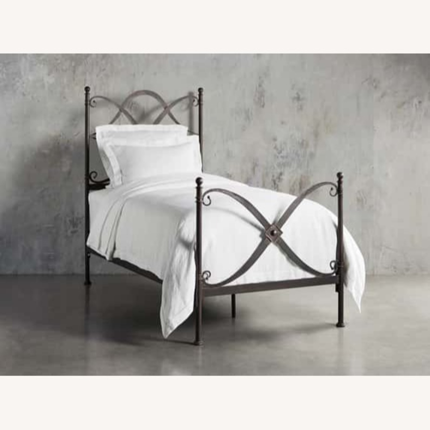 Arhaus St. Lucia Wrought Iron Queen Bed Frame - image-0