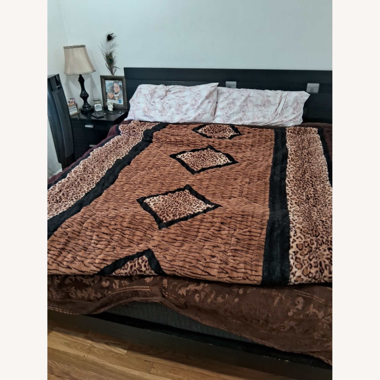 King Size Wooden Bed - image-1