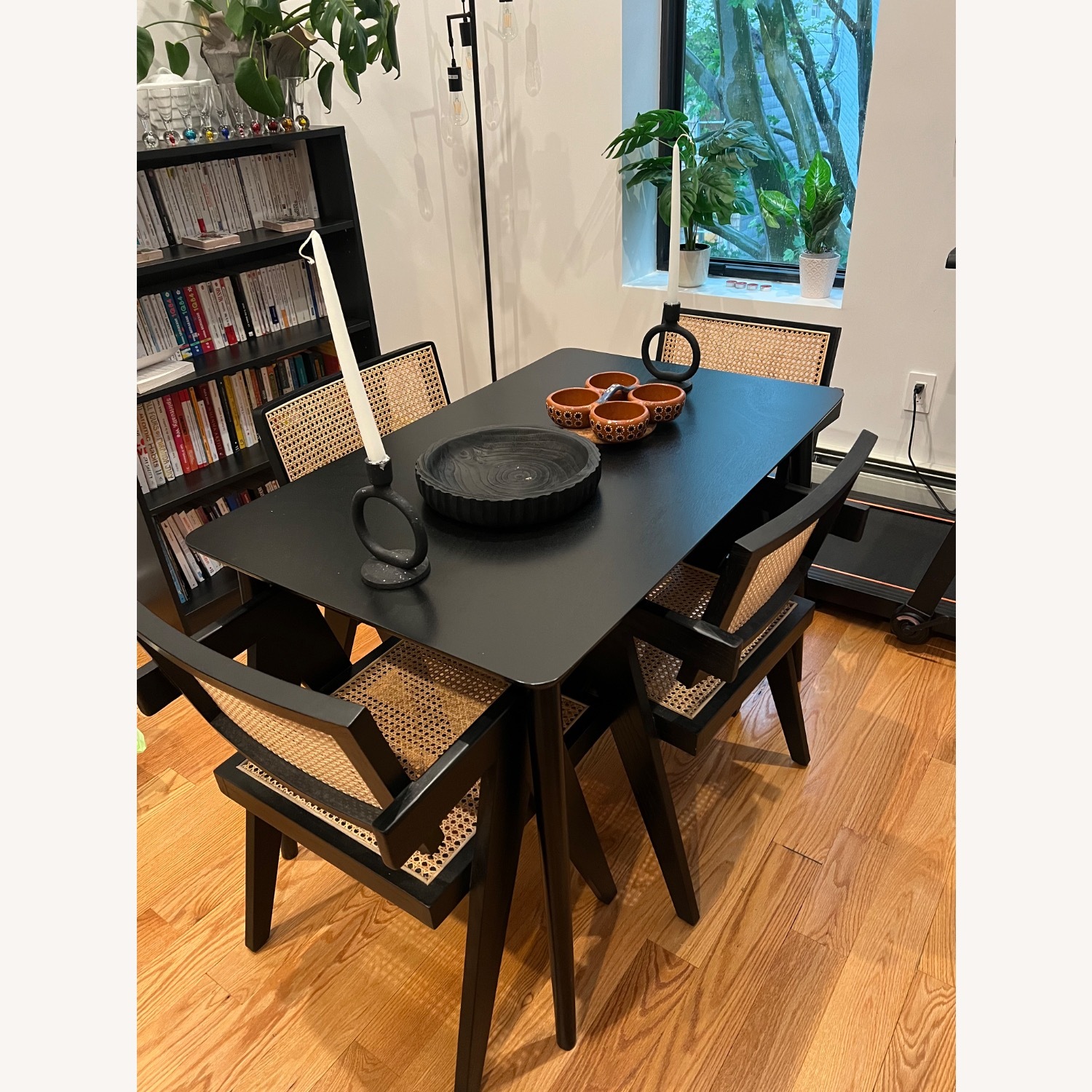 Alvonia Rattan Arm Chair Dining Chair - image-1