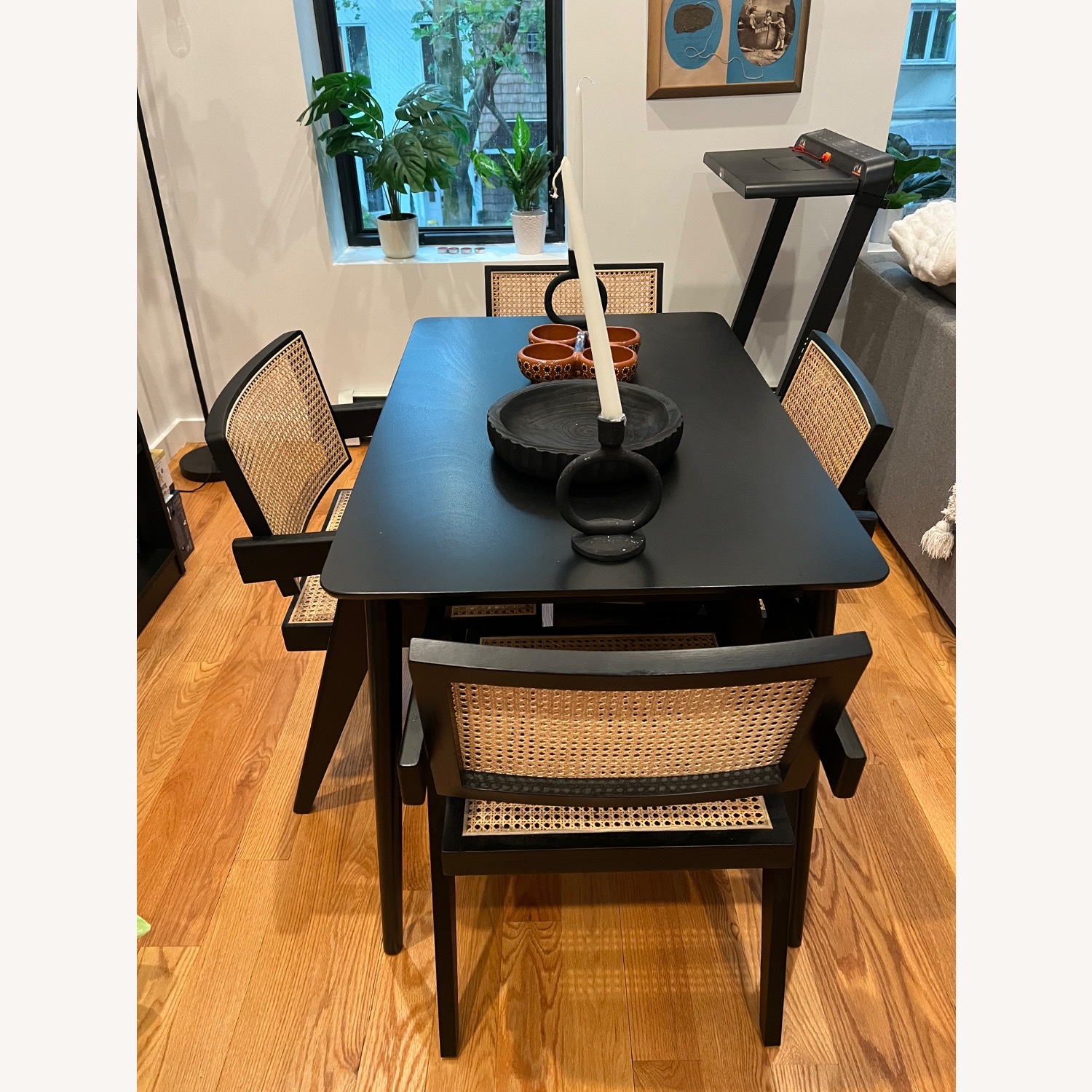 Alvonia Rattan Arm Chair Dining Chair - image-3