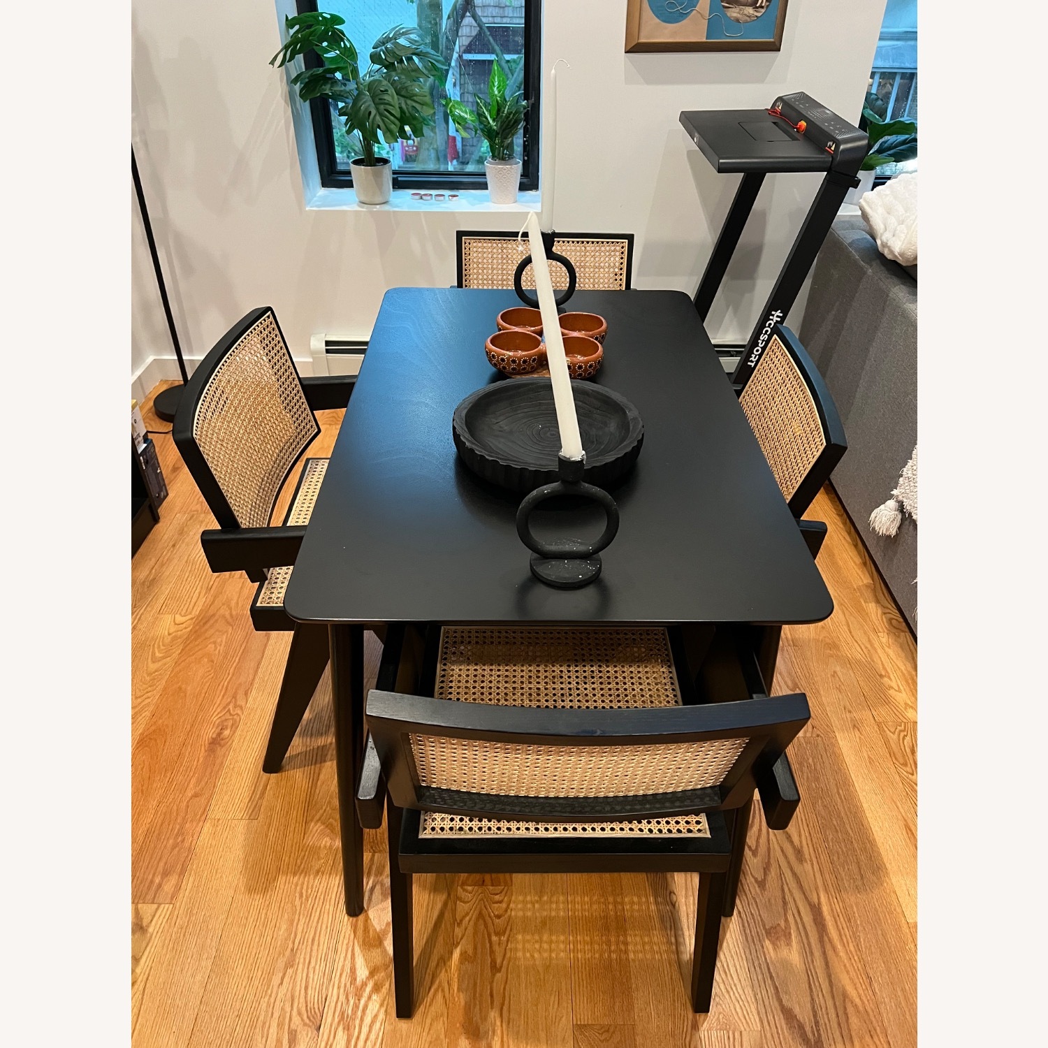 Alvonia Rattan Arm Chair Dining Chair - image-2