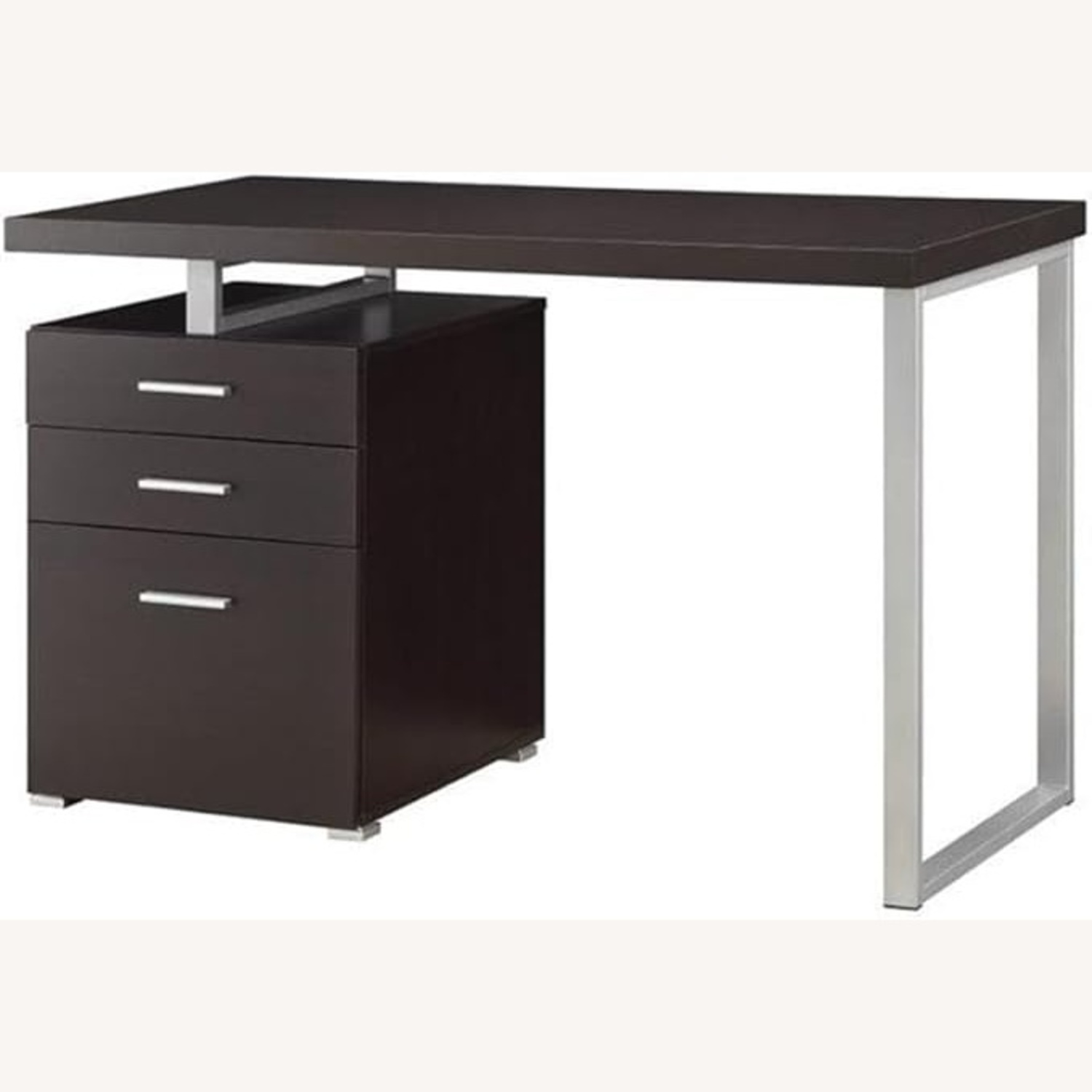 Modern Desk W Storage Cabinet - image-5