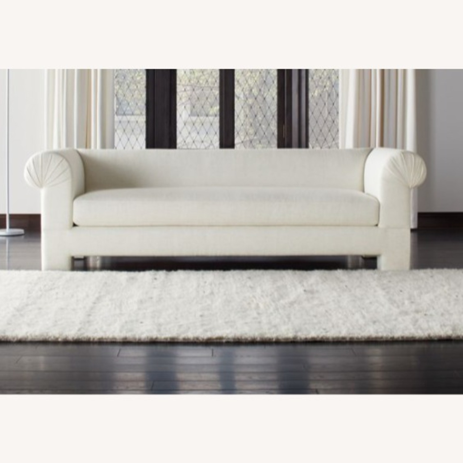CB2 x Kara Mann Straight Rolled-Arm Sofa - image-1
