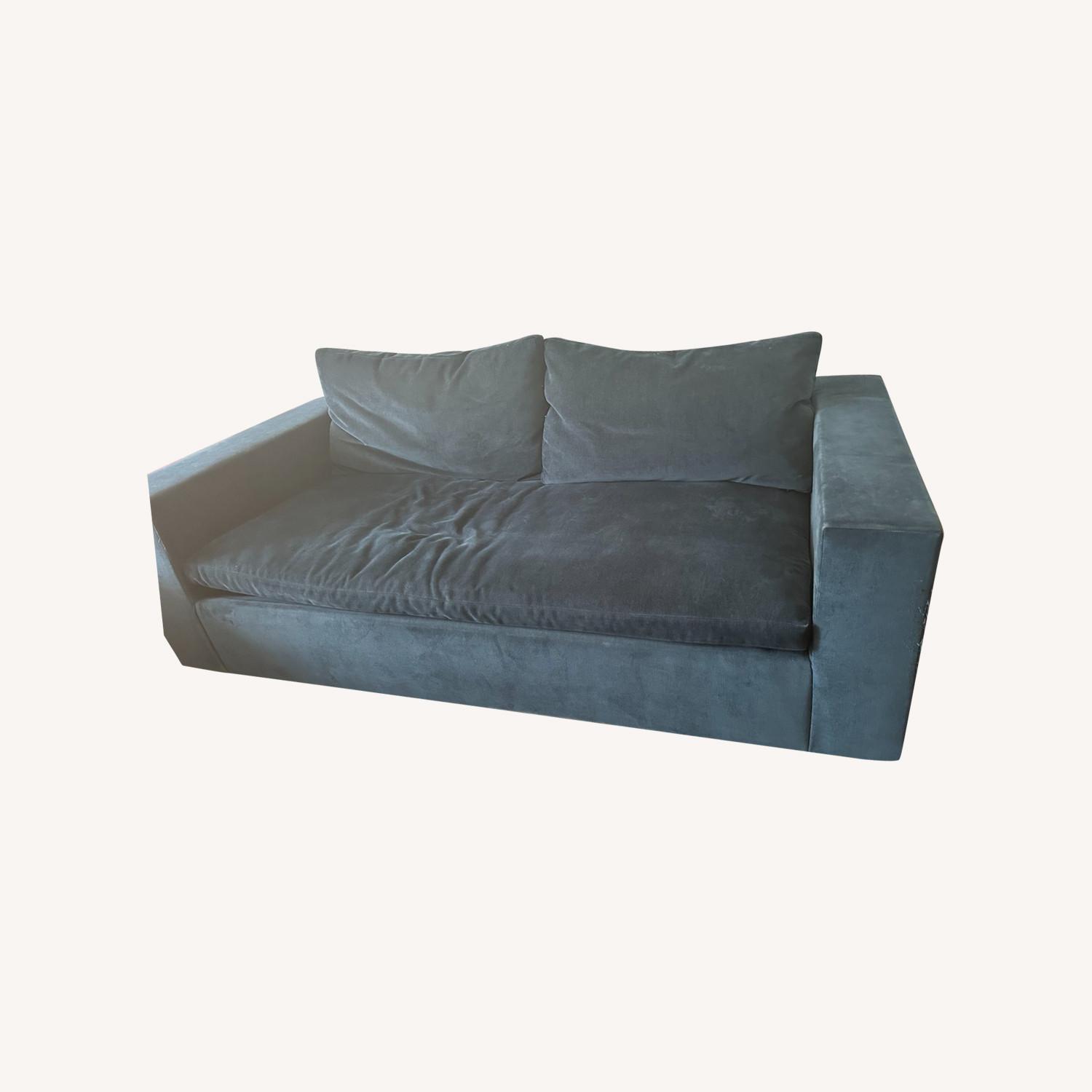 Dark Blue Sleeper Sofa - image-0