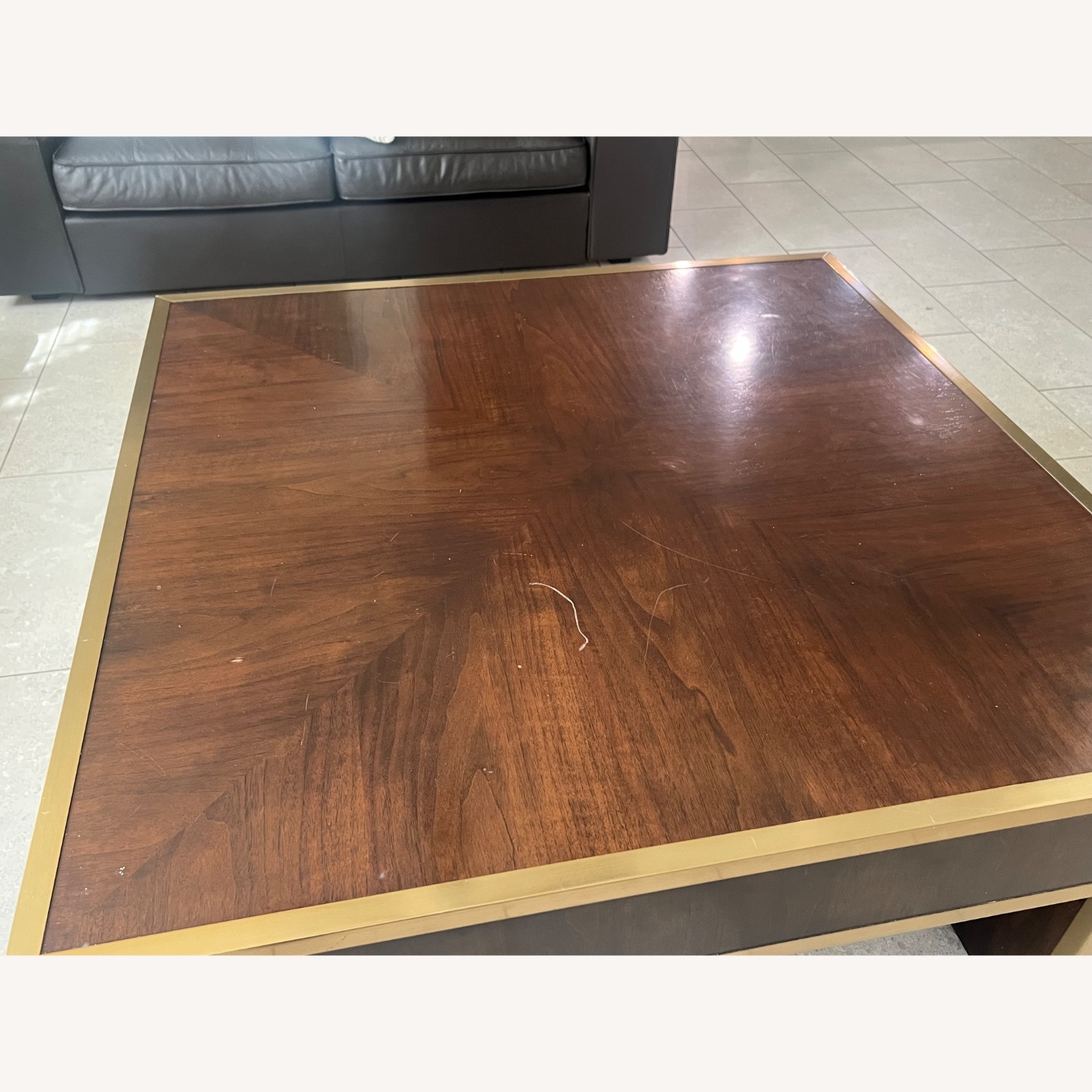 Bernhardt Bijan Square Walnut  Coffee Table - image-2